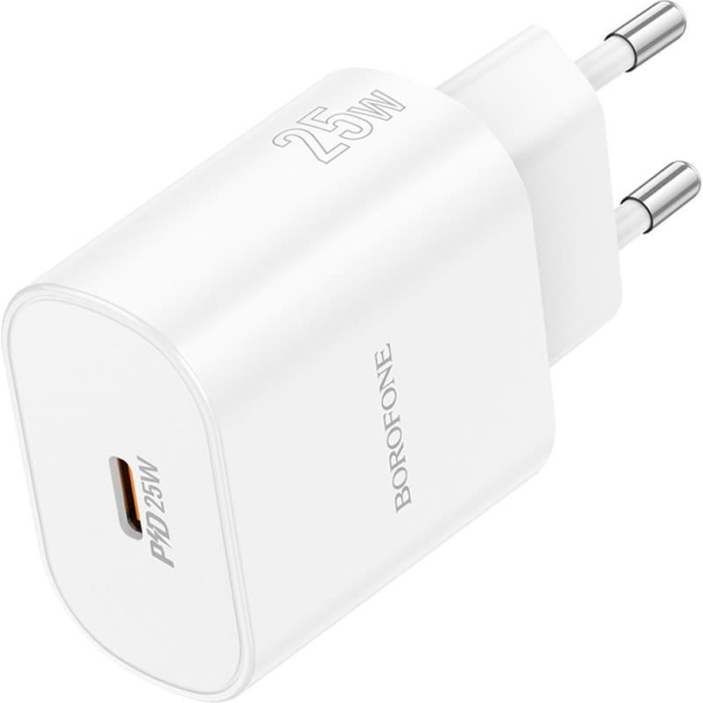 Зарядное устройство Borofone BA82A Platinum single port PD25W charger(EU) White (6941991112256)