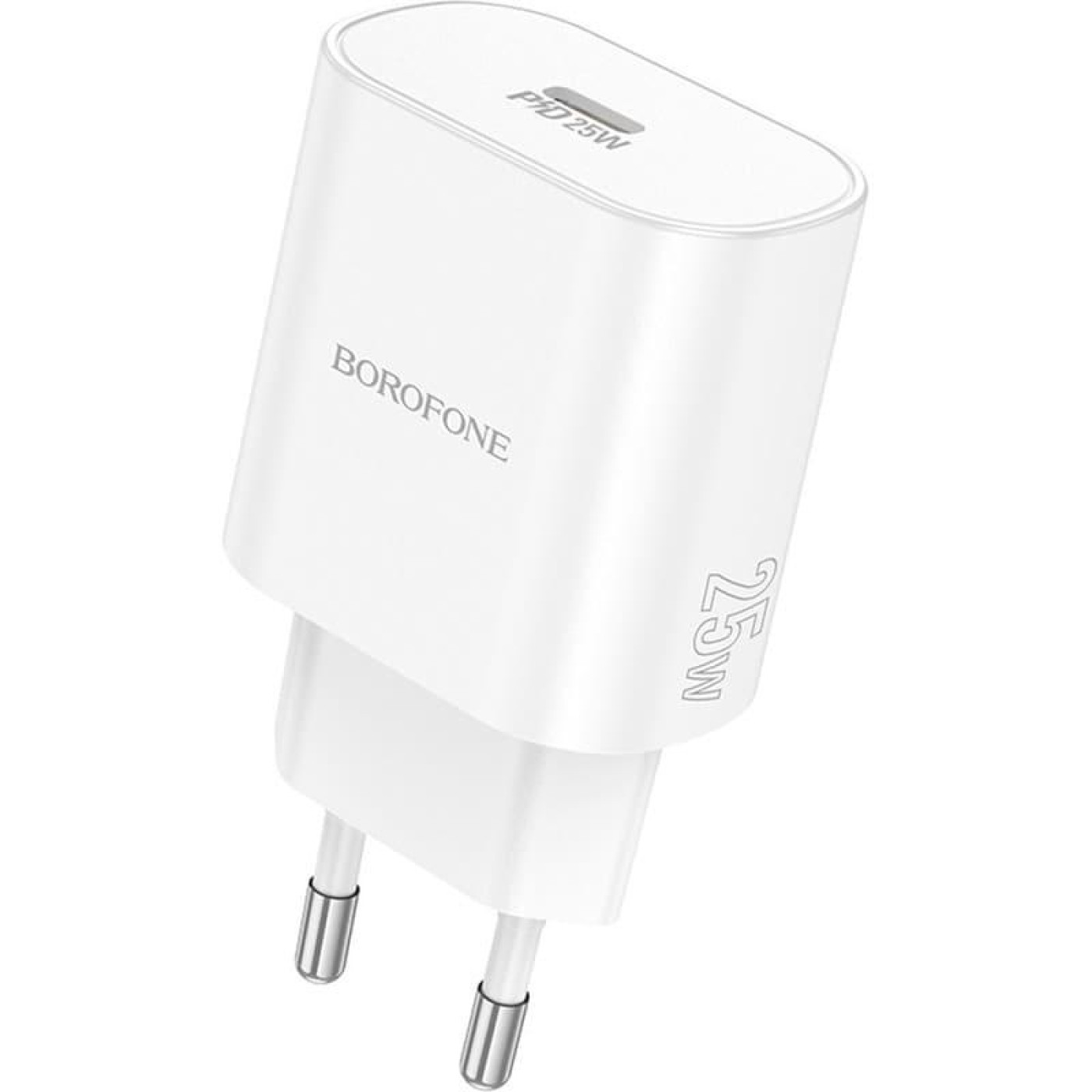 Зарядное устройство Borofone BA82A Platinum single port PD25W charger(EU) White (6941991112256)