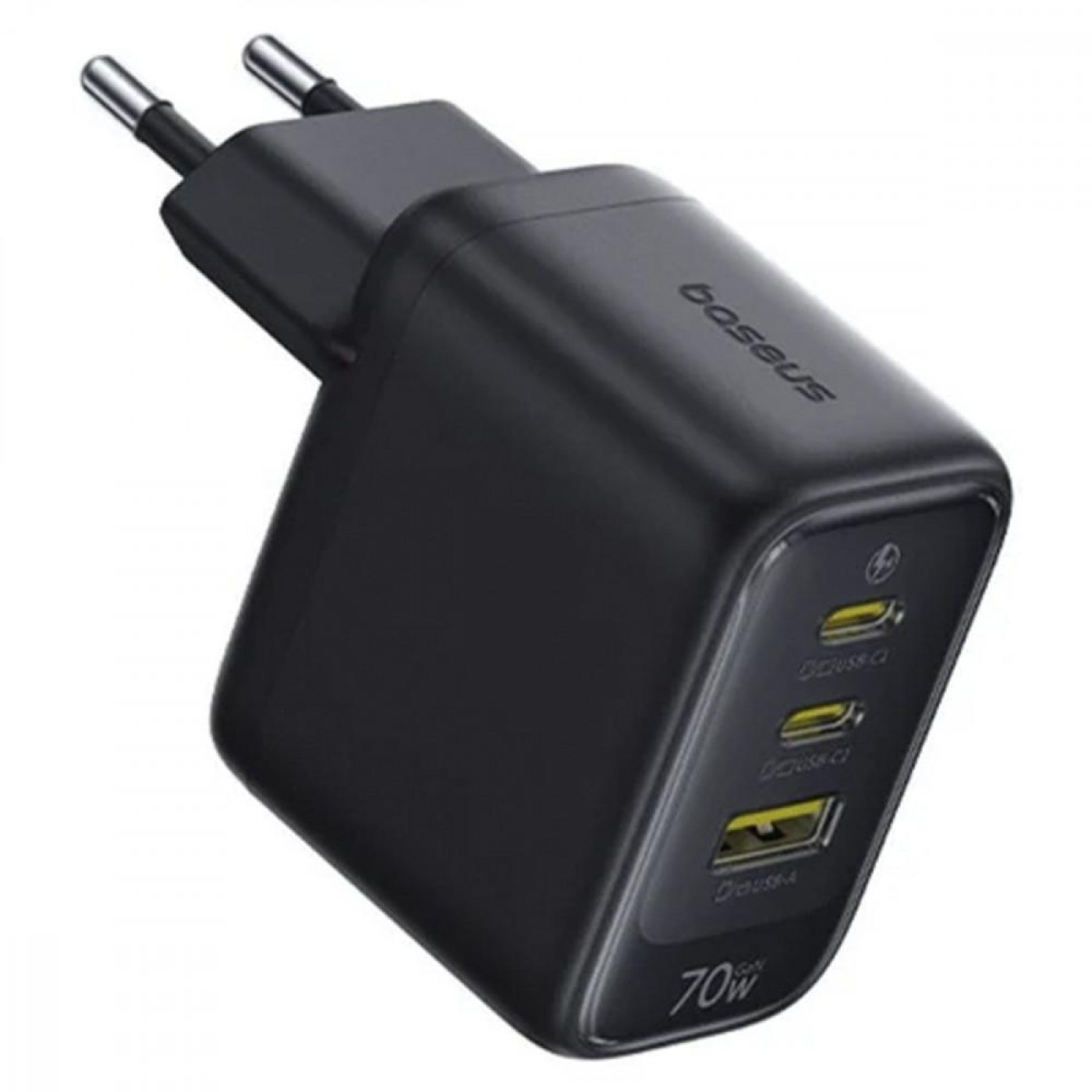 Зарядное устройство Baseus EnerFill FE22 70W (2*Type-C+USB) black (E0123500)