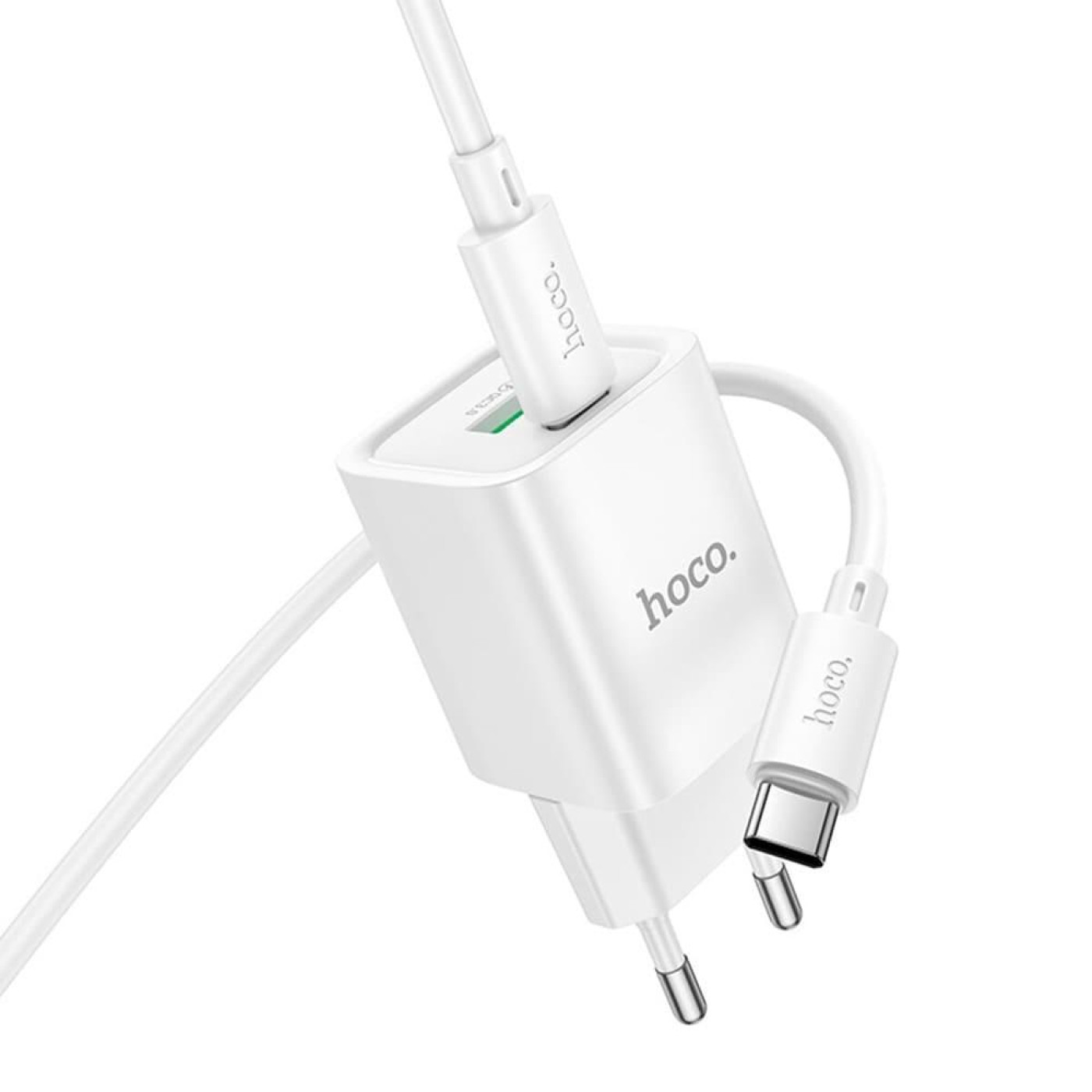 Зарядное устройство Hoco C149A Charm PD30W+QC3.0 charger set (C to C)(EU) White (6942007630351)