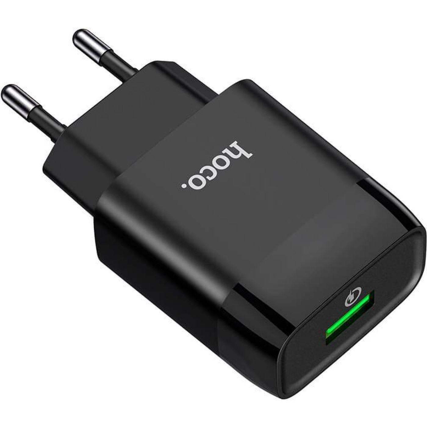 Зарядное устройство Hoco C72Q Glorious single port QC3.0 charger 18W Black (6931474732507)