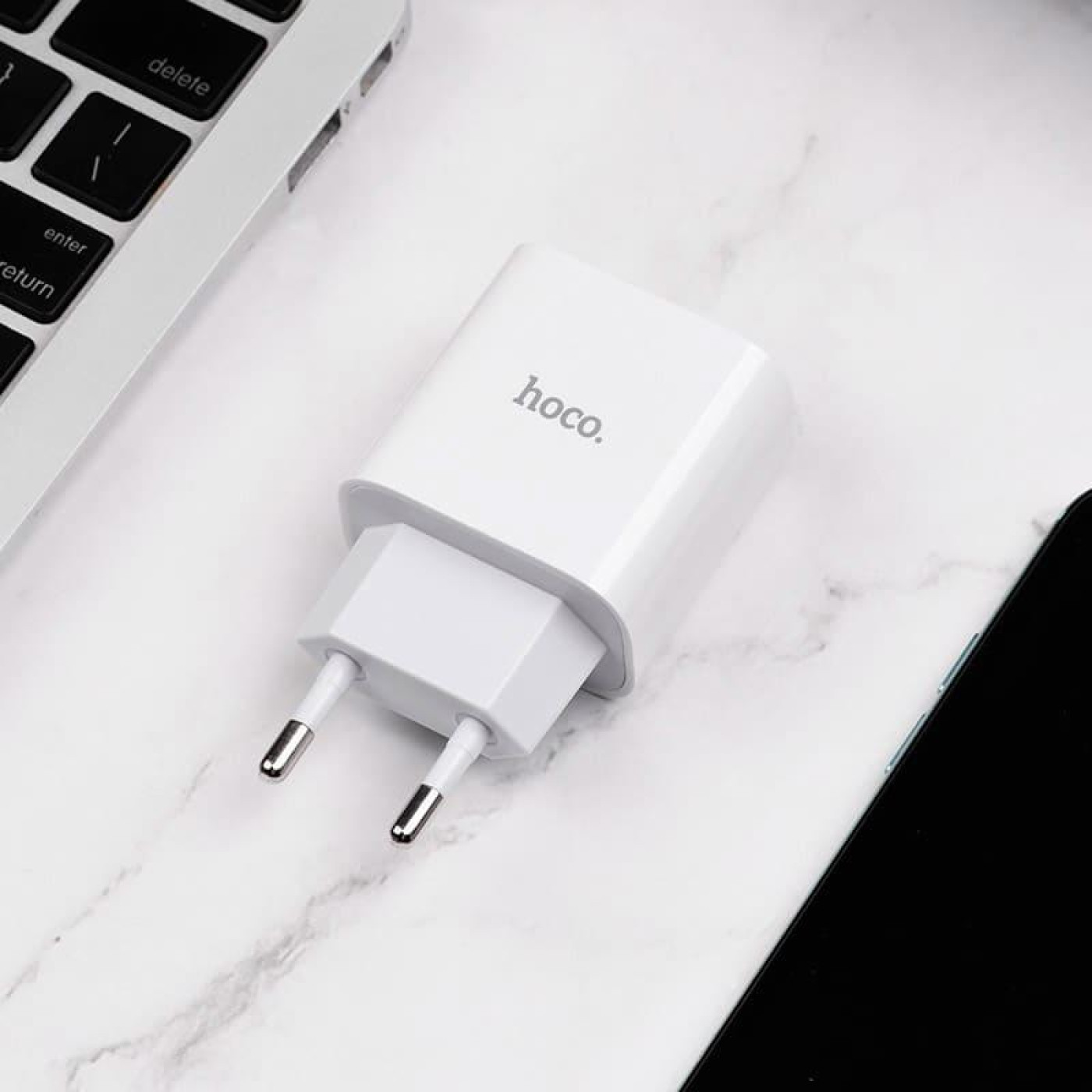 Зарядное устройство Hoco C76A Plus Speed source PD20W charger White (6931474746917)