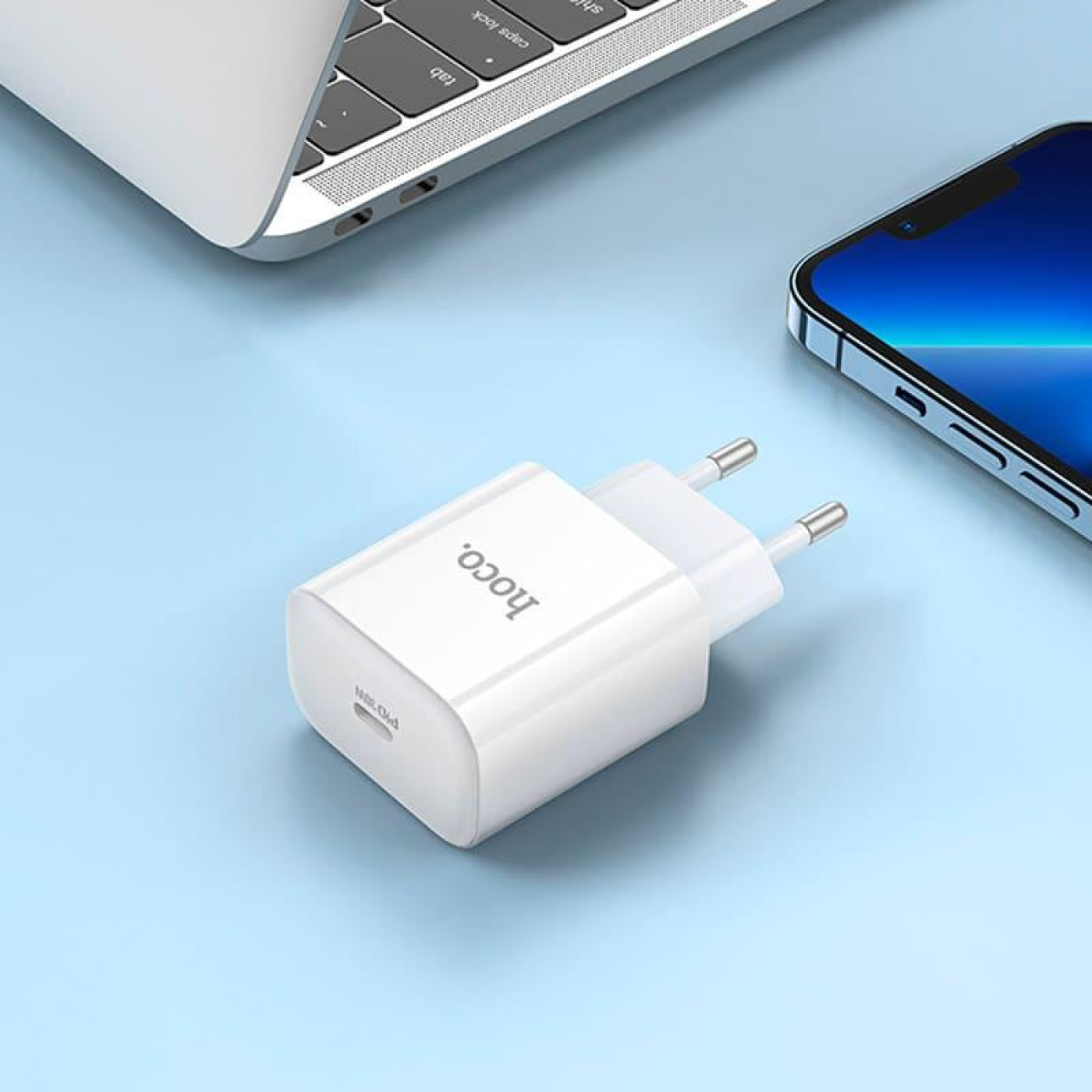 Зарядное устройство Hoco C76A Pro Majestic single port PD30W charger White (6942007616300)