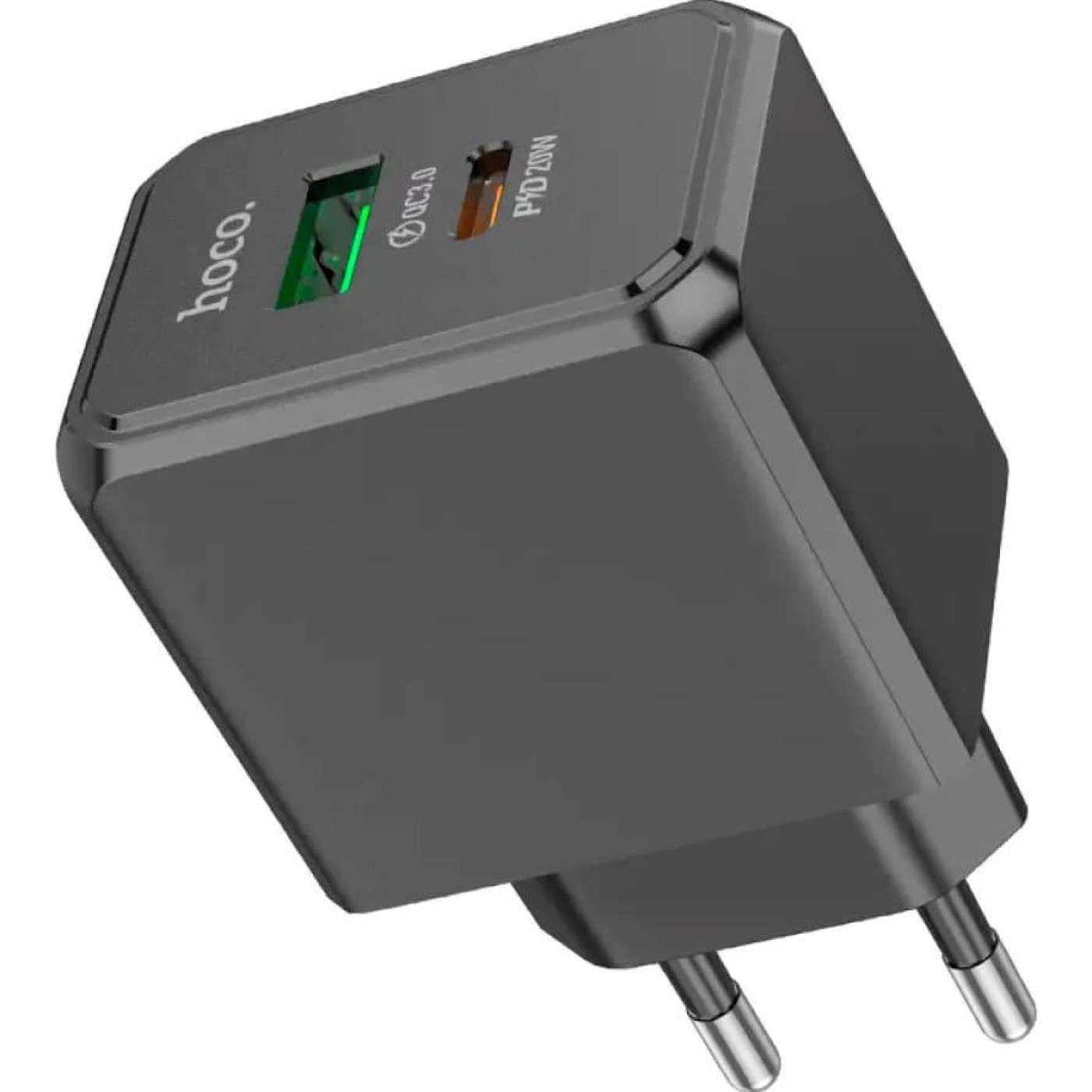 Зарядное устройство Hoco CS14A Ocean PD20W+QC3.0 charger Black (6942007603898)