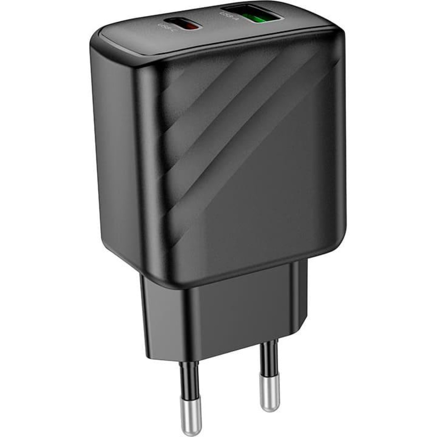 Зарядное устройство Hoco CS23A Sunlight dual port PD30W+QC3.0 charger Black (6942007609944)