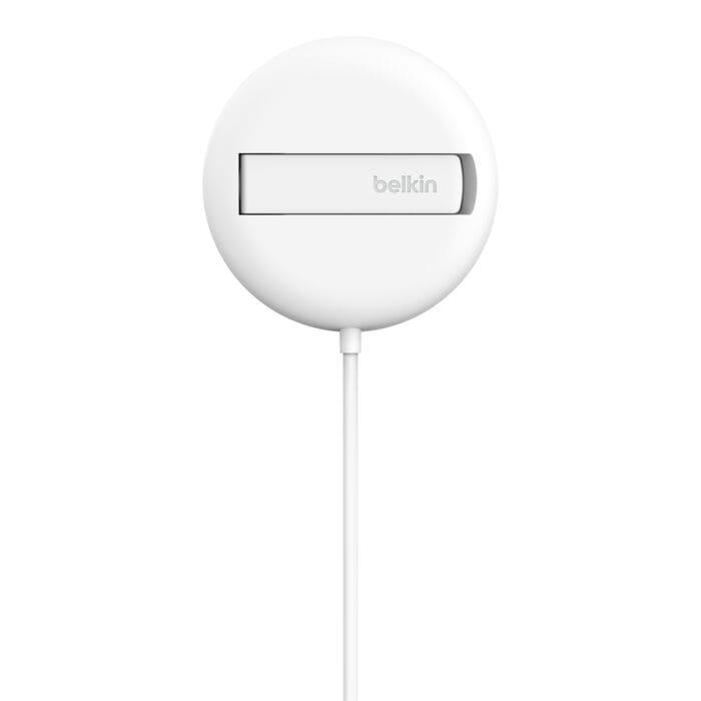 Зарядний пристрій Belkin UltraCharge Magnetic Kickstand 15Вт, білий (WIA011HQWH)