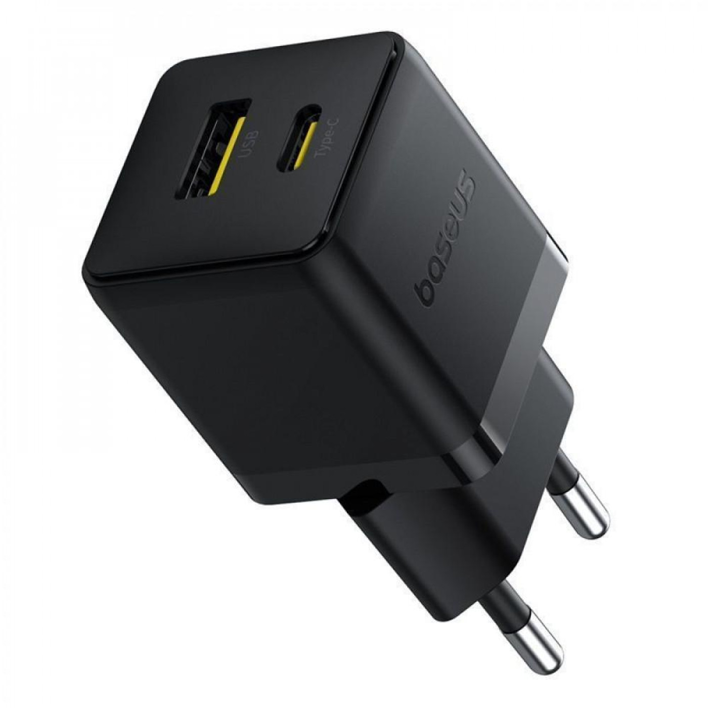 Зарядное устройство Baseus Palm Fast Charger 20W (Type-C + USB) 20W + Кабель Type-C to Type-C 60W (1m) black (P10111608113-01)