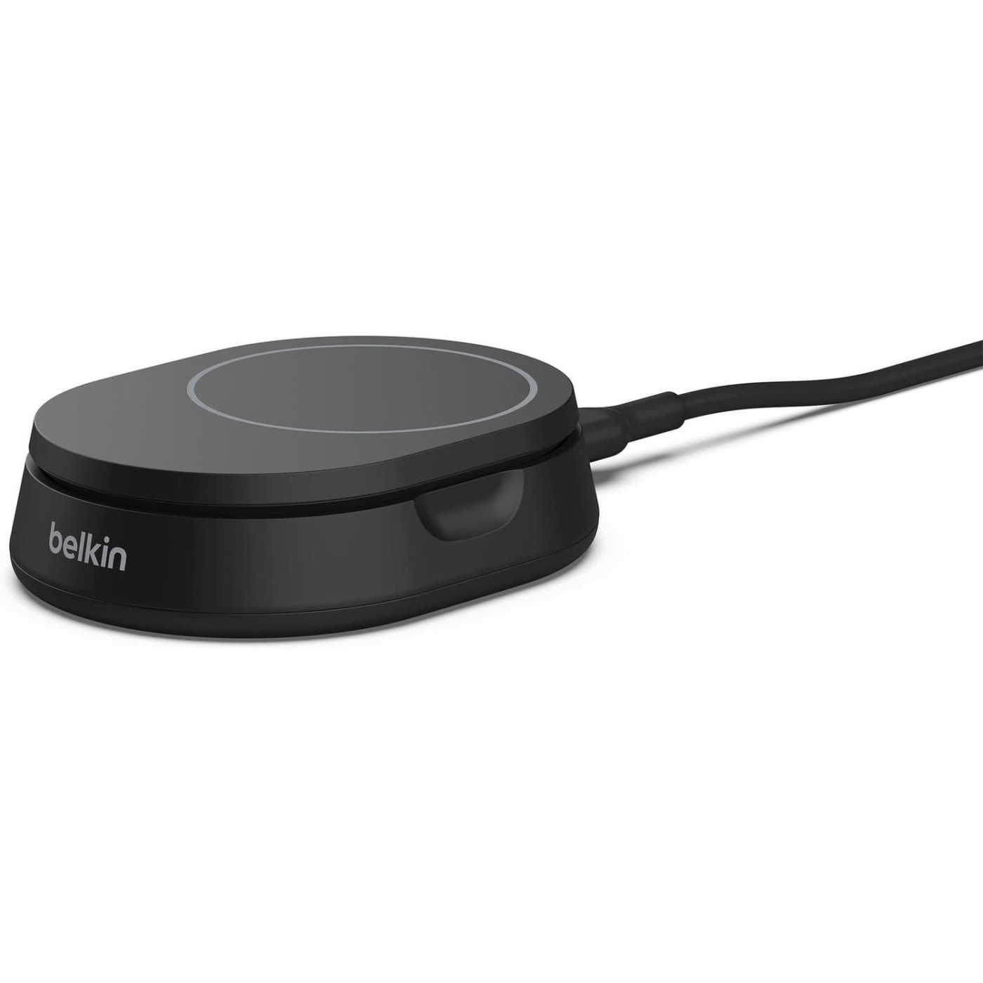 Зарядний пристрій Belkin 15Вт Magnetic Stand Qi2, чорний (WIA008VFBK)