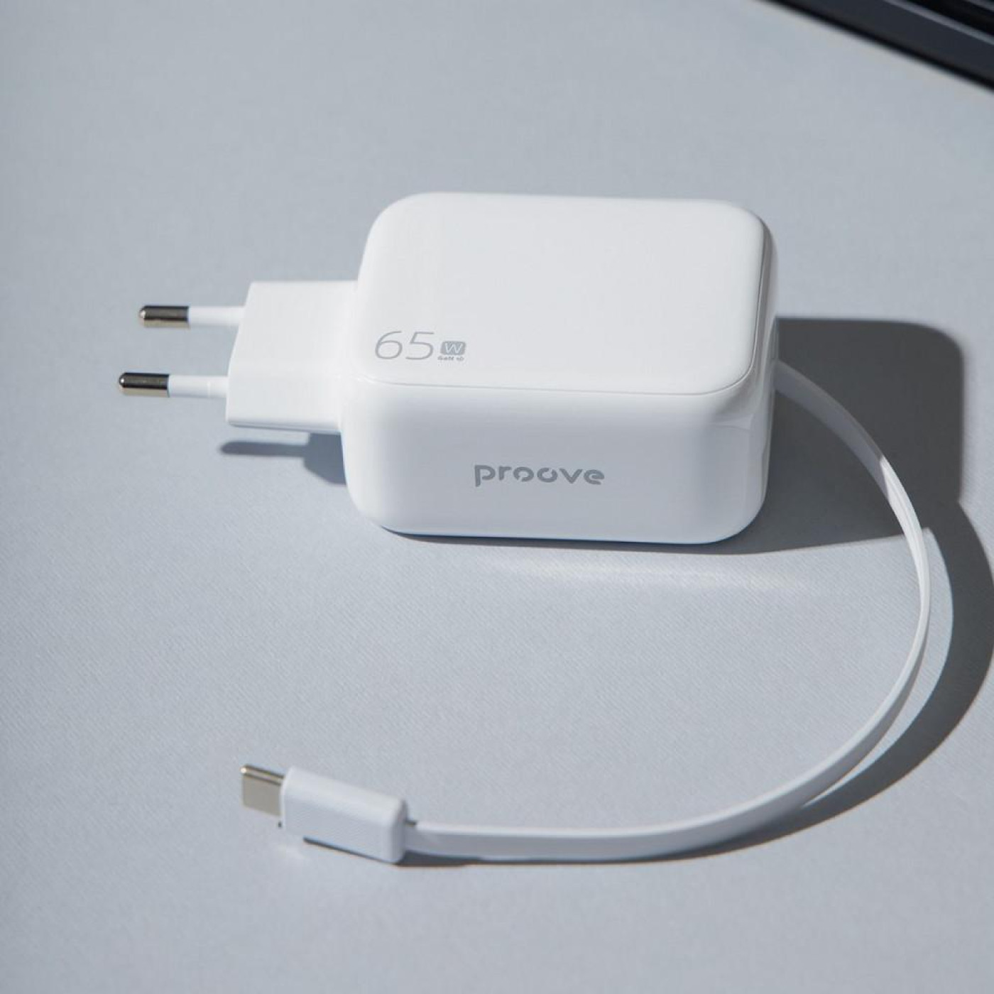 Зарядное устройство Proove Fixtape GaN (Type-C) 65W white (WCFP65010202)