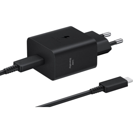 Зарядний пристрій Samsung 45Вт USB-С PD PPS, кабель USB-C > USB-C, 1.8м, чорний (EP-T4511XBEGEU)