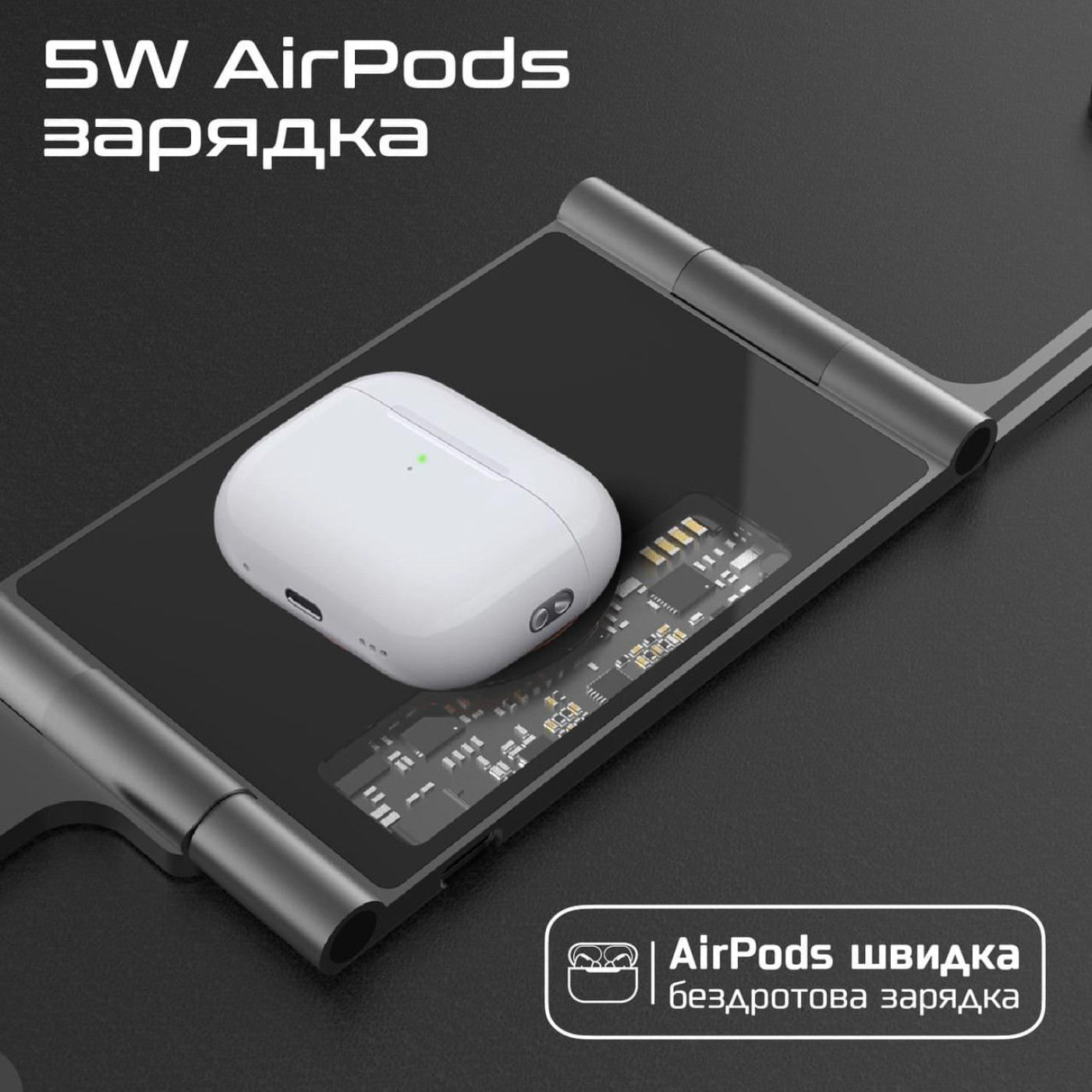 Зарядное устройство Promate AuraFold-Trio Black (AuraFold-Trio)