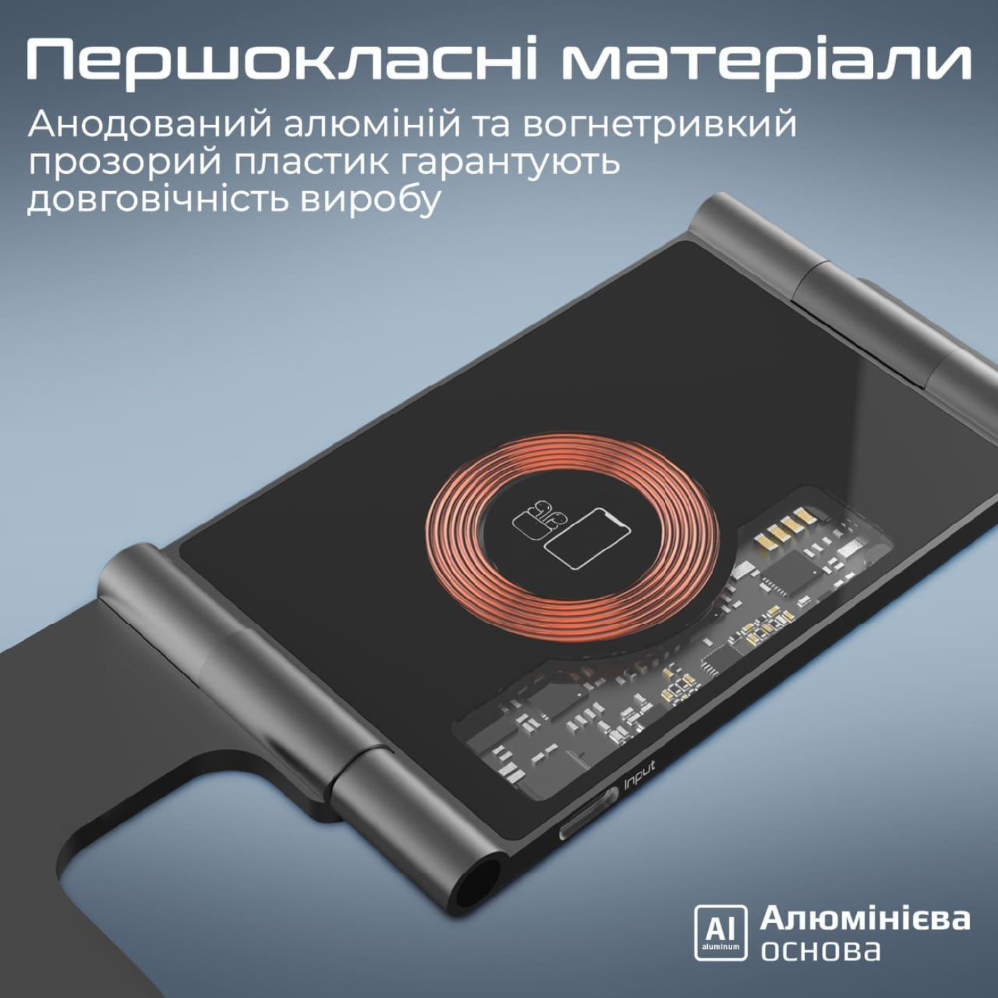 Зарядное устройство Promate AuraFold-Trio Black (AuraFold-Trio)