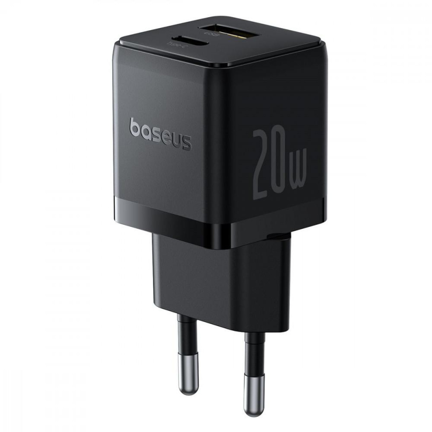 Зарядное устройство Baseus Palm Fast Charger 20W (Type-C + USB) black (P10111608113-00)