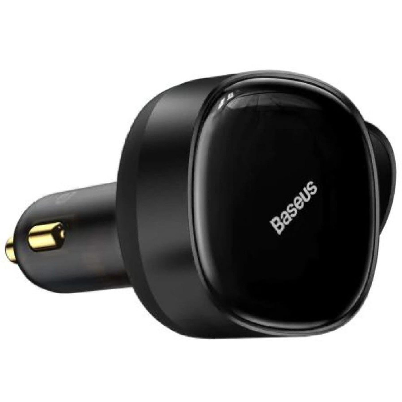 Автомобільний інвертор Baseus Enjoyment Retractable 2-in-1 Type-C + Type-C 33W black (C00035500111-00)