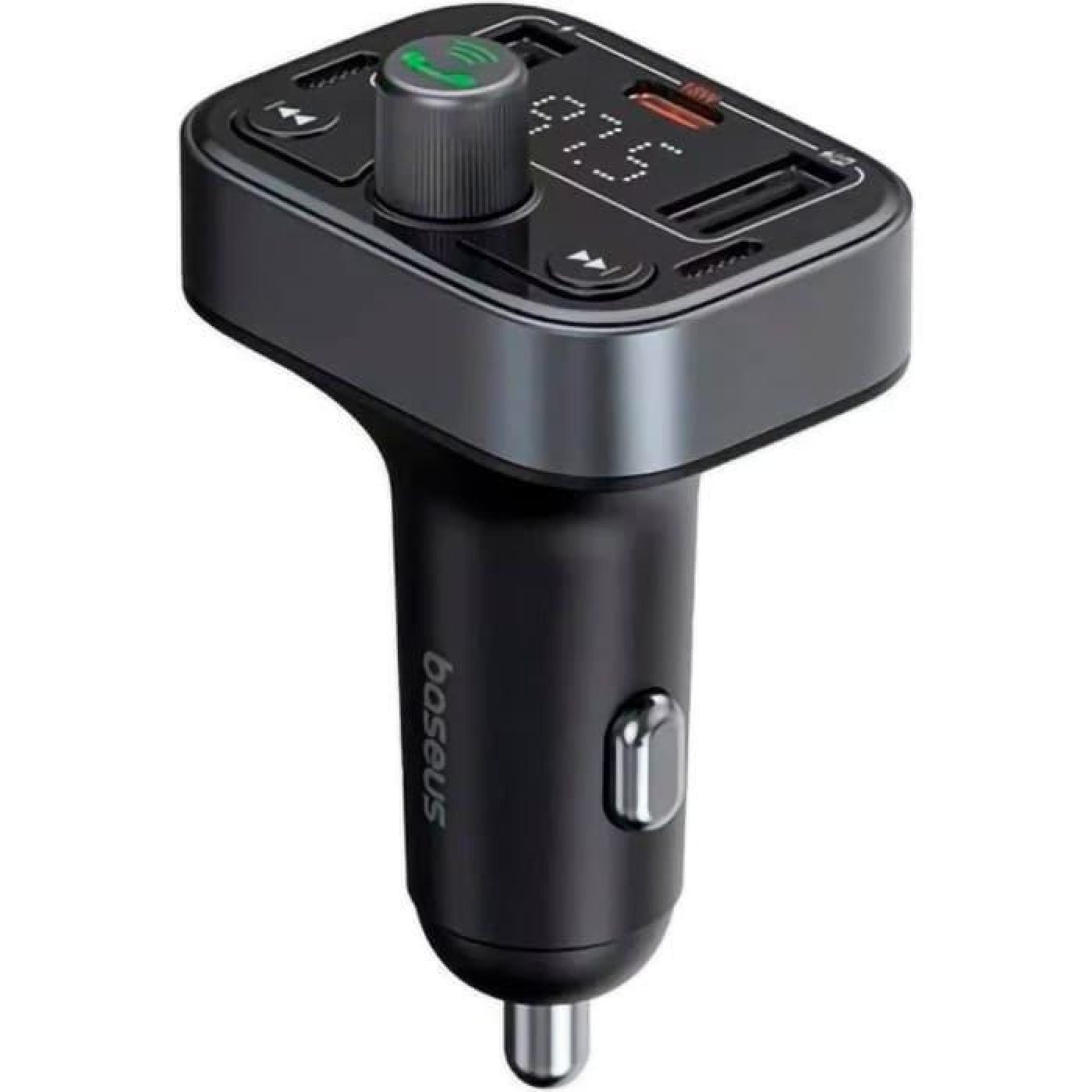 Автомобільний зарядний пристрій Baseus FM Launcher S-09 Pro black (C10762200113-00)