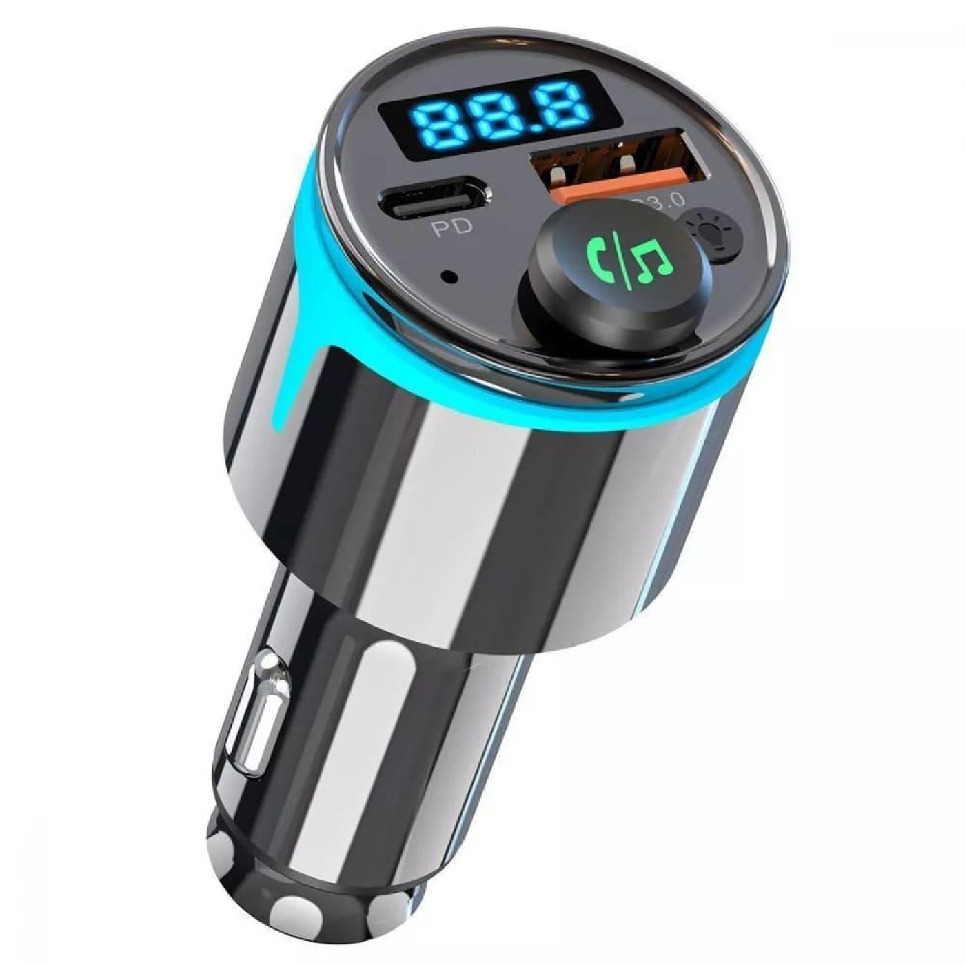 Автомобильное зарядное устройство Proove FM Launcher Nexus 30W (PD+QC3.0) Type-C+USB black (FMNX30110001)