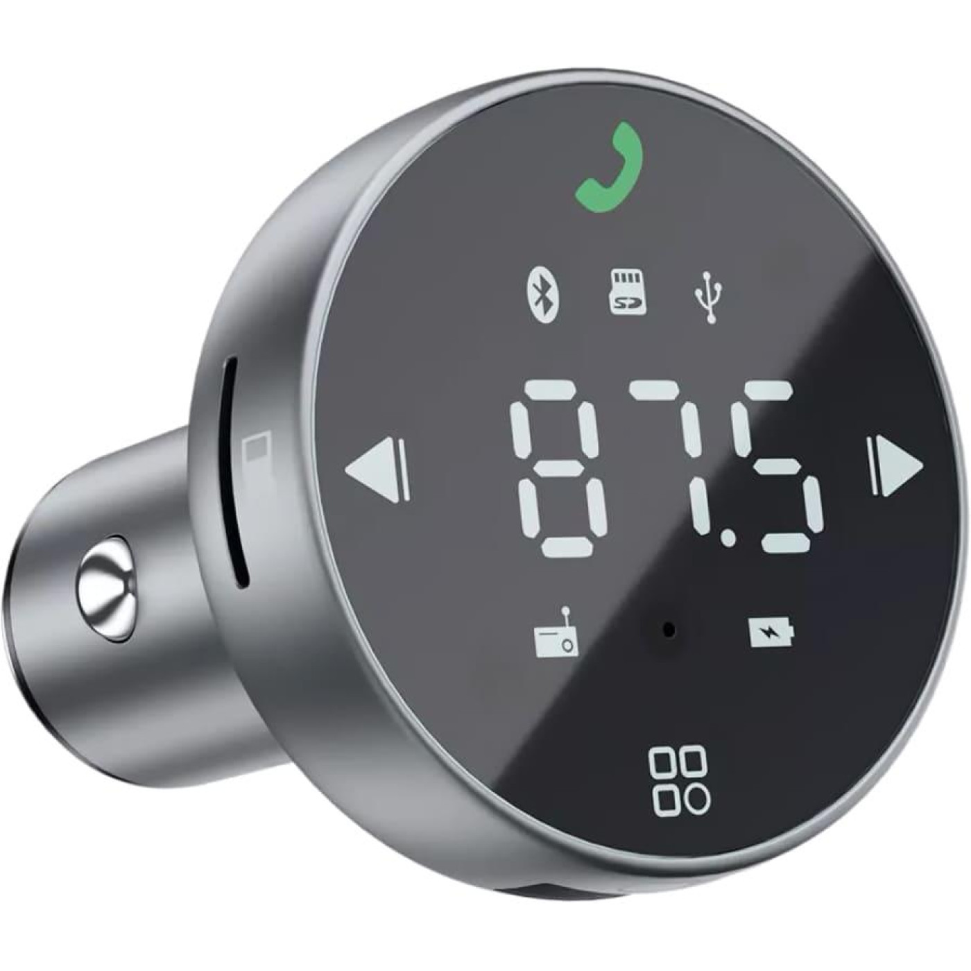 Автомобильное зарядное устройство Proove FM Launcher Sound Sync 30W (PD+QC3.0) Type-C+USB gray (FMSS30110003)