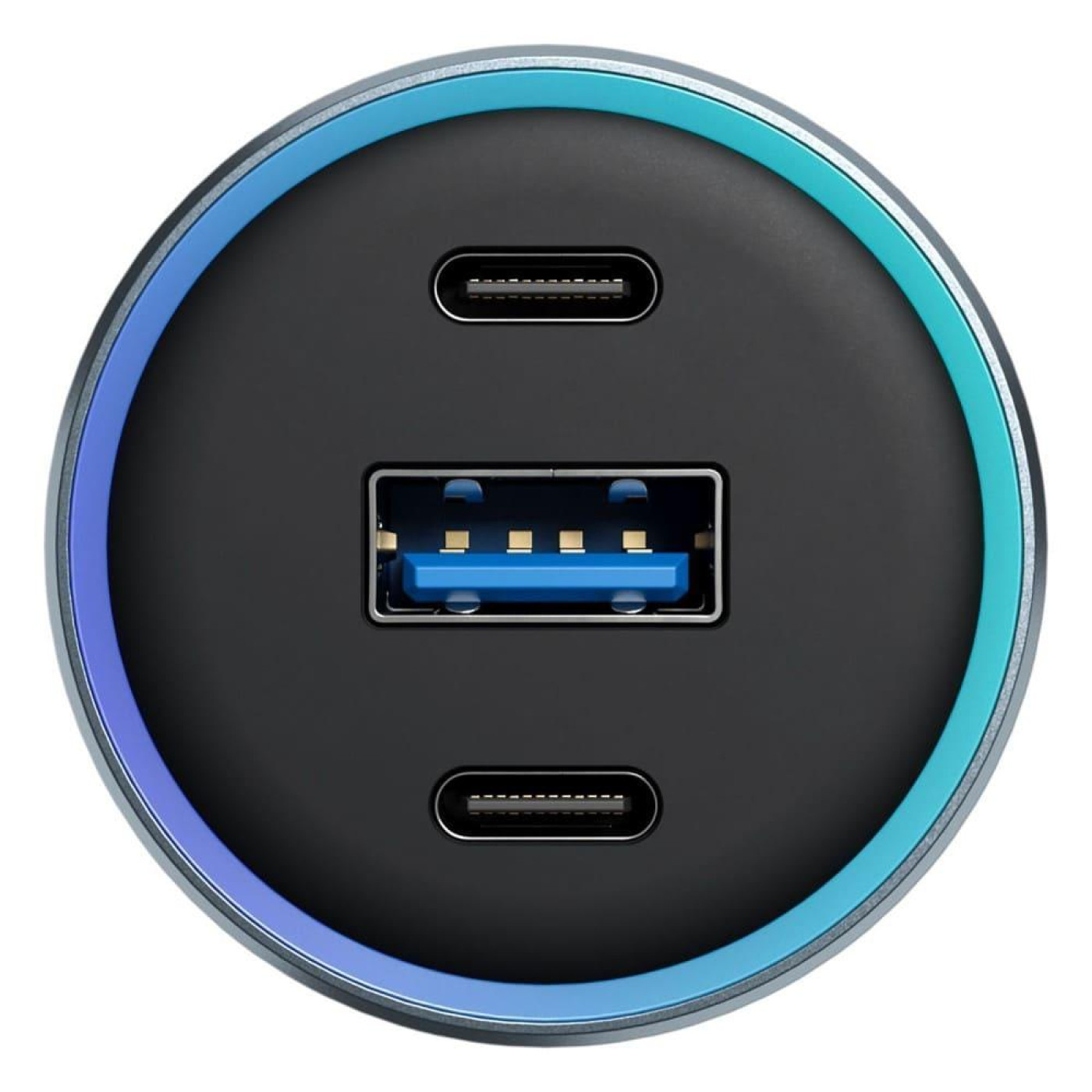Автомобильное зарядное устройство Proove Super Charge 130W (2 Type-C + USB) metal gray (ACSC13120004)