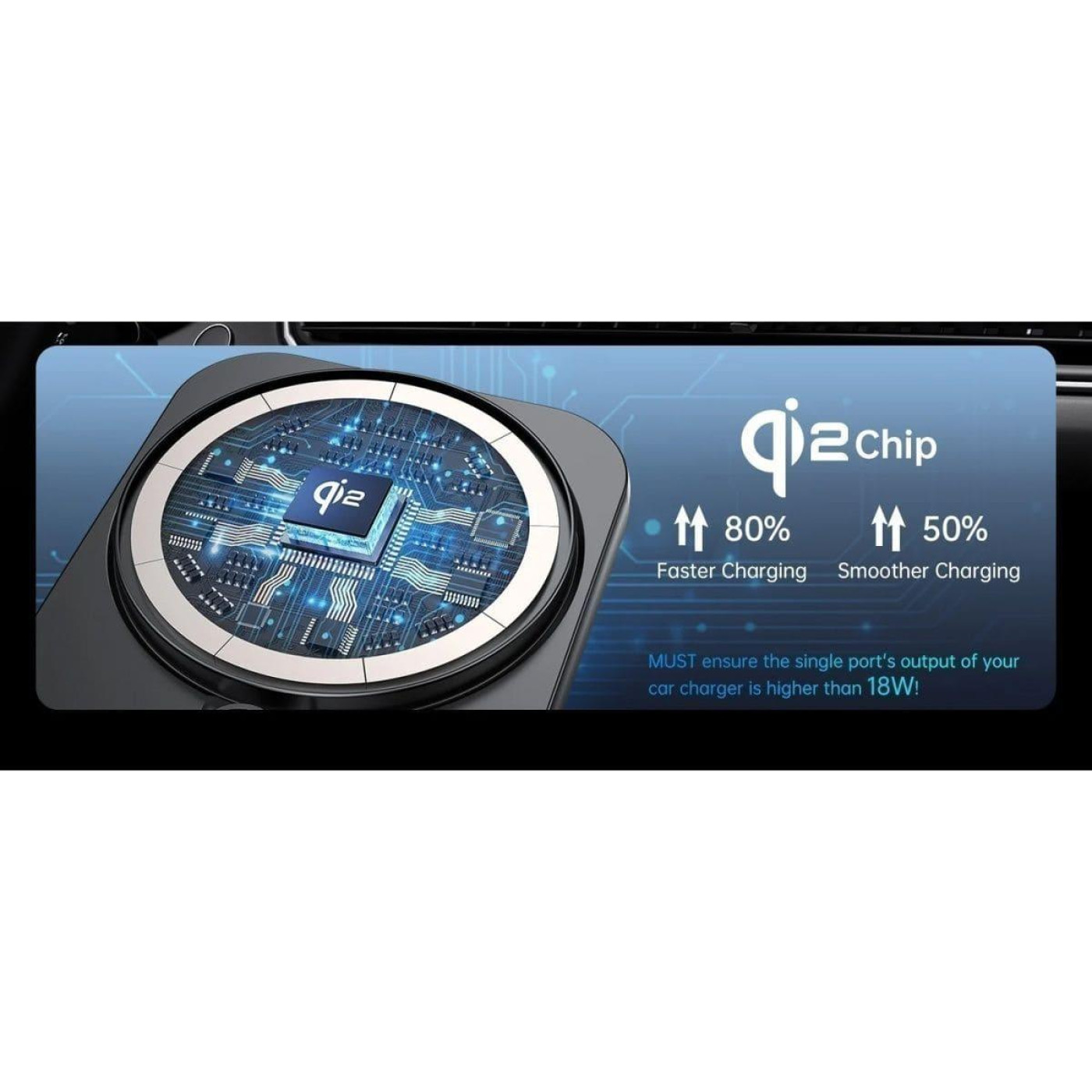 Автомобильное зарядное устройство Choetech QI 15 Вт (T231-F-101XACBK)