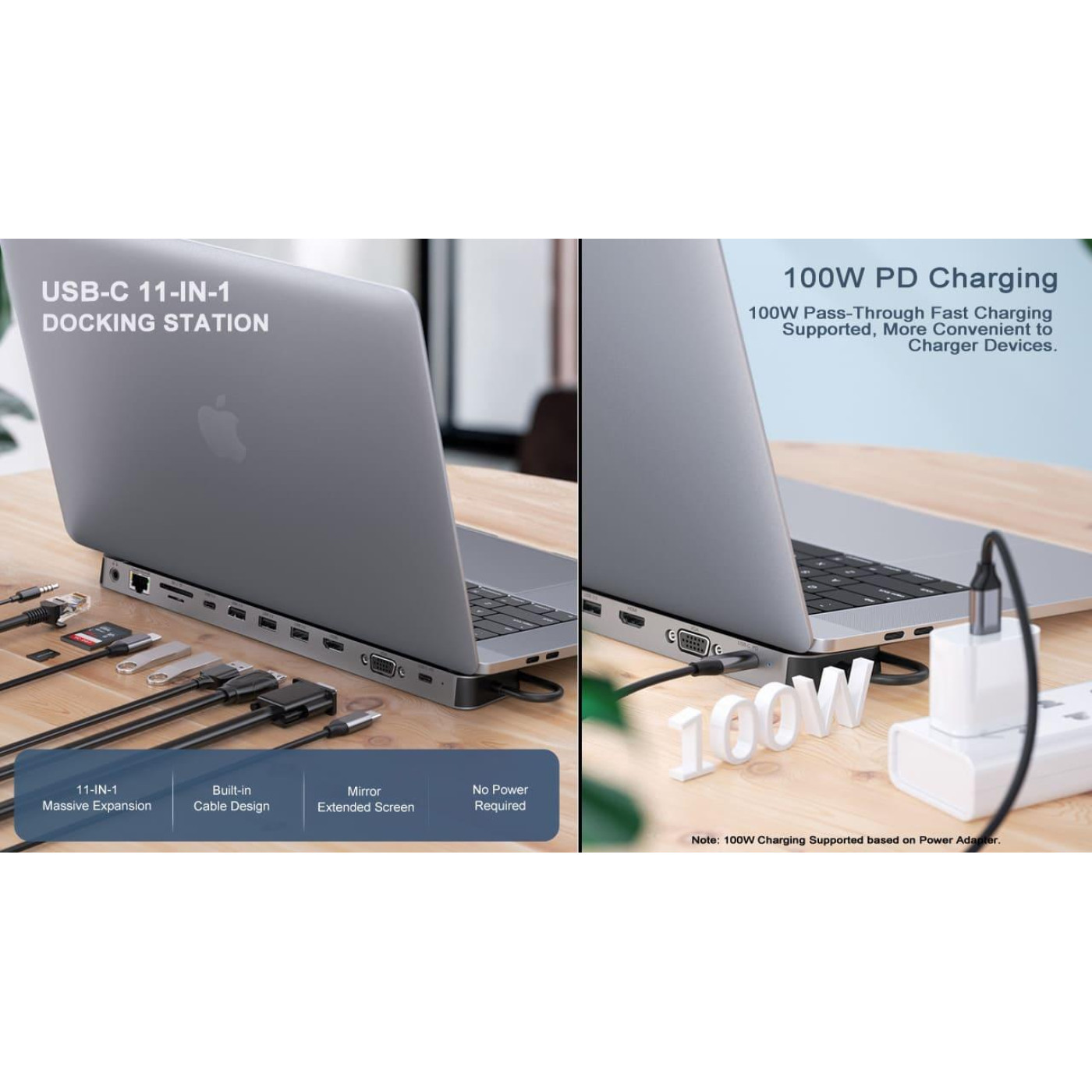 USB-Хаб Real-EL CQ-1000 USB3.0х3/USB-C/HDMI/VGA/RJ45/SD/TF/3.5 mm audio, 0.4m, Space Grey UAH (EL123110005)