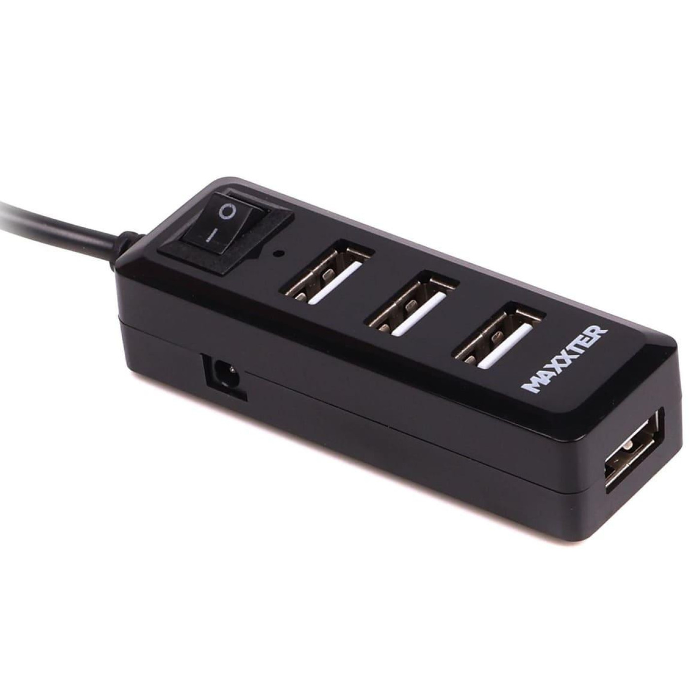 USB-Хаб Maxxter USB 2.0 HU2A-4P-AC-03 (HU2A-4P-AC-03)