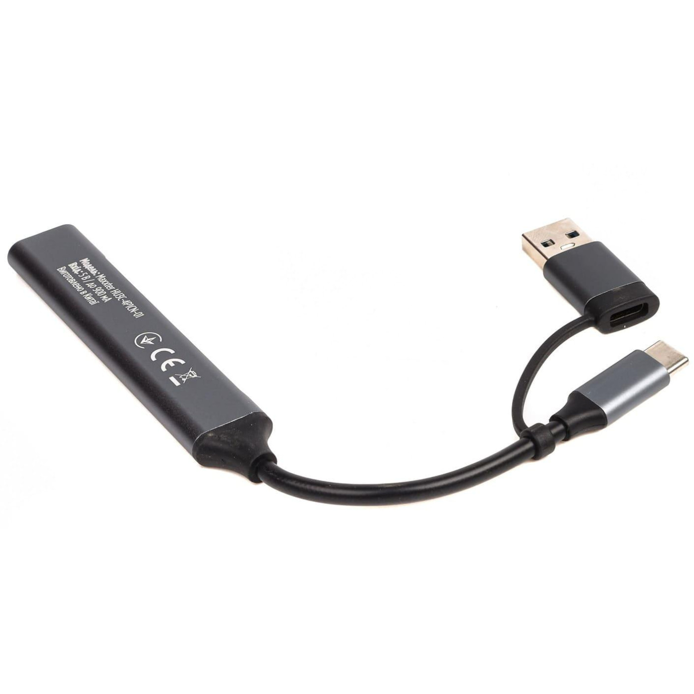 USB-Хаб Maxxter USB 3.0 HU3C-4P1CN-01 (HU3C-4P1CN-01)