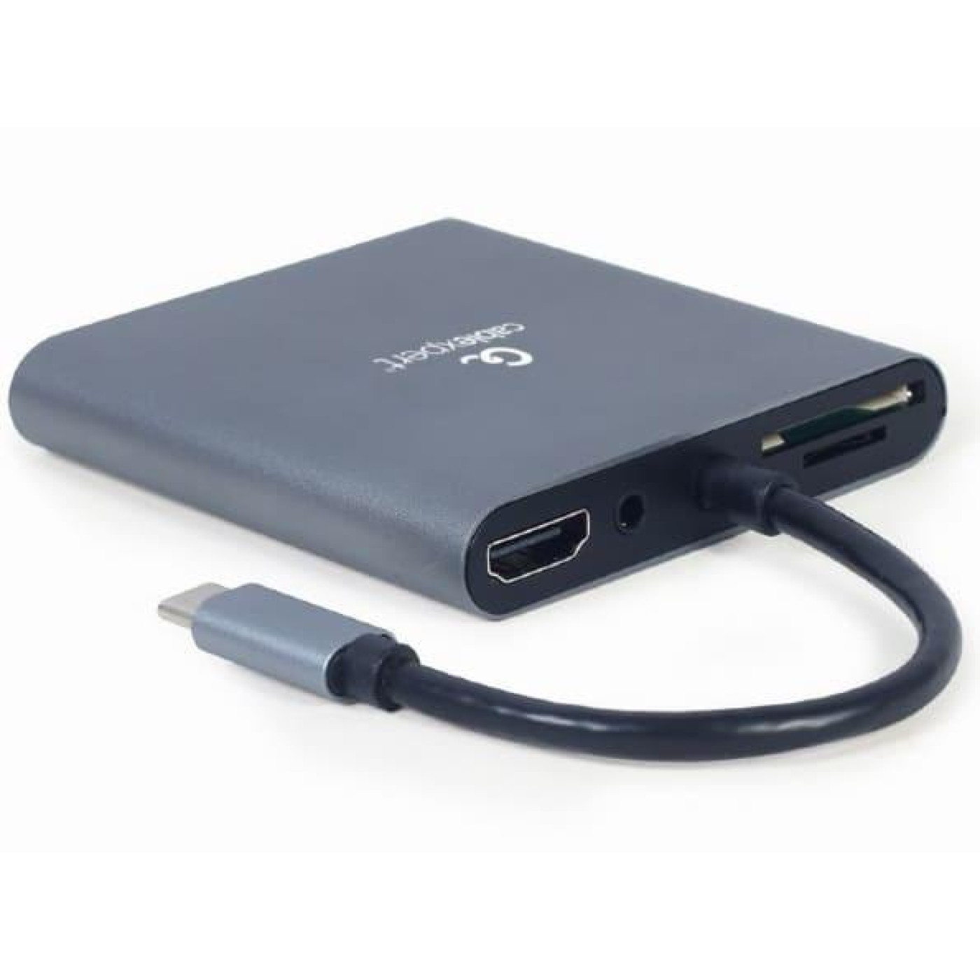 USB-Хаб Cablexpert USB-C 6-in-1 (Hub3.1/HDMI/VGA/PD/card-reader/audio) (A-CM-COMBO6-01)