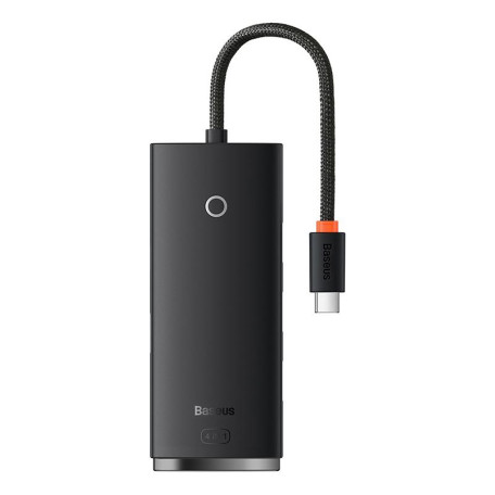 USB-Хаб Baseus Lite Series 4-Port Type-C HUB Adapter (Type-C to USB 3.0*4) 25cm Black (WKQX030301)
