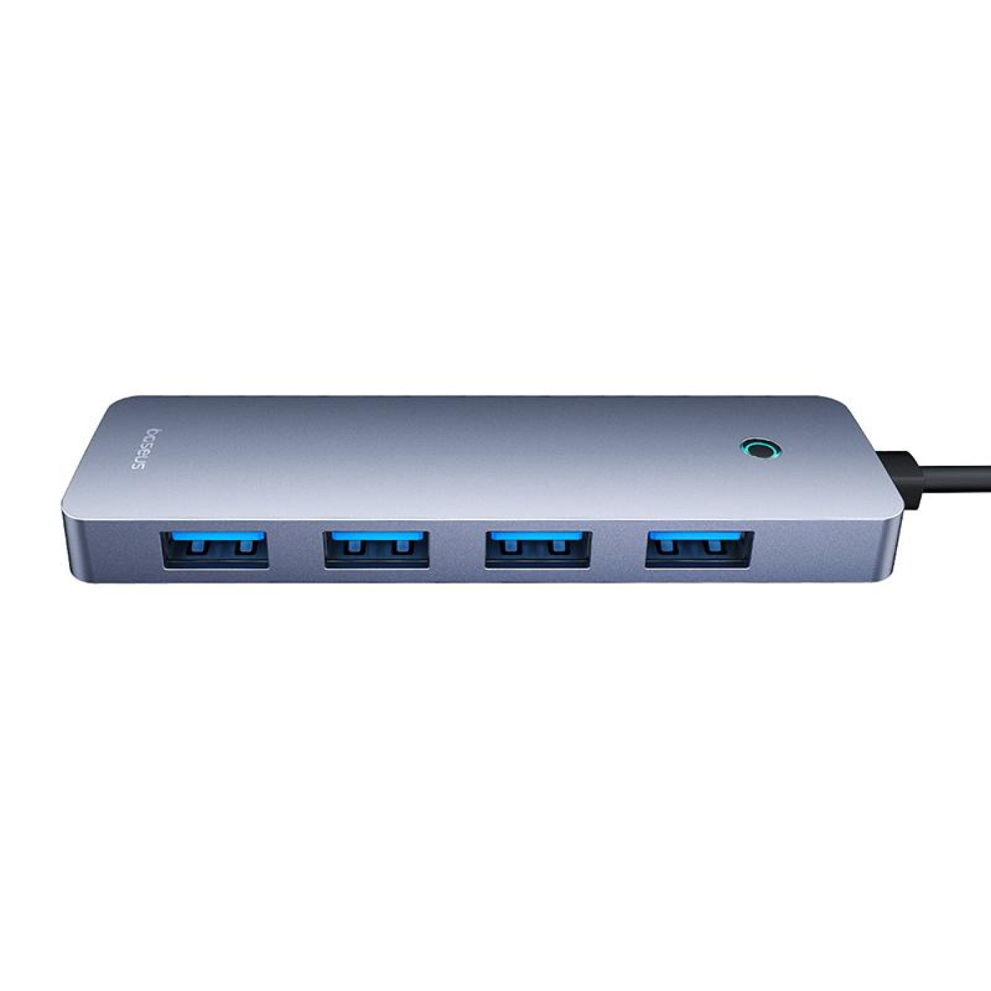 USB-Хаб Baseus UltraJoy Series 4-Port HUB Lite 50cm Space Grey （USBA to USB3.0*4+Type-C5V） (B0005280B811-01)