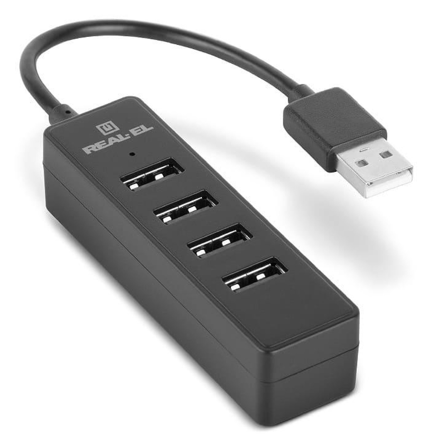 USB-Хаб Real-EL HQ-154 Black UAH (EL123110007)
