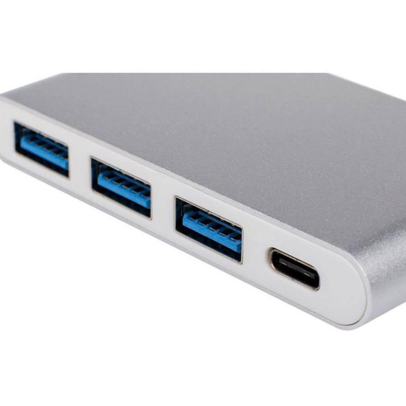 USB-Хаб ATcom USB Type-C 3хUSB3.0, USB Type-C, 0.1м, металл Silver (12808)