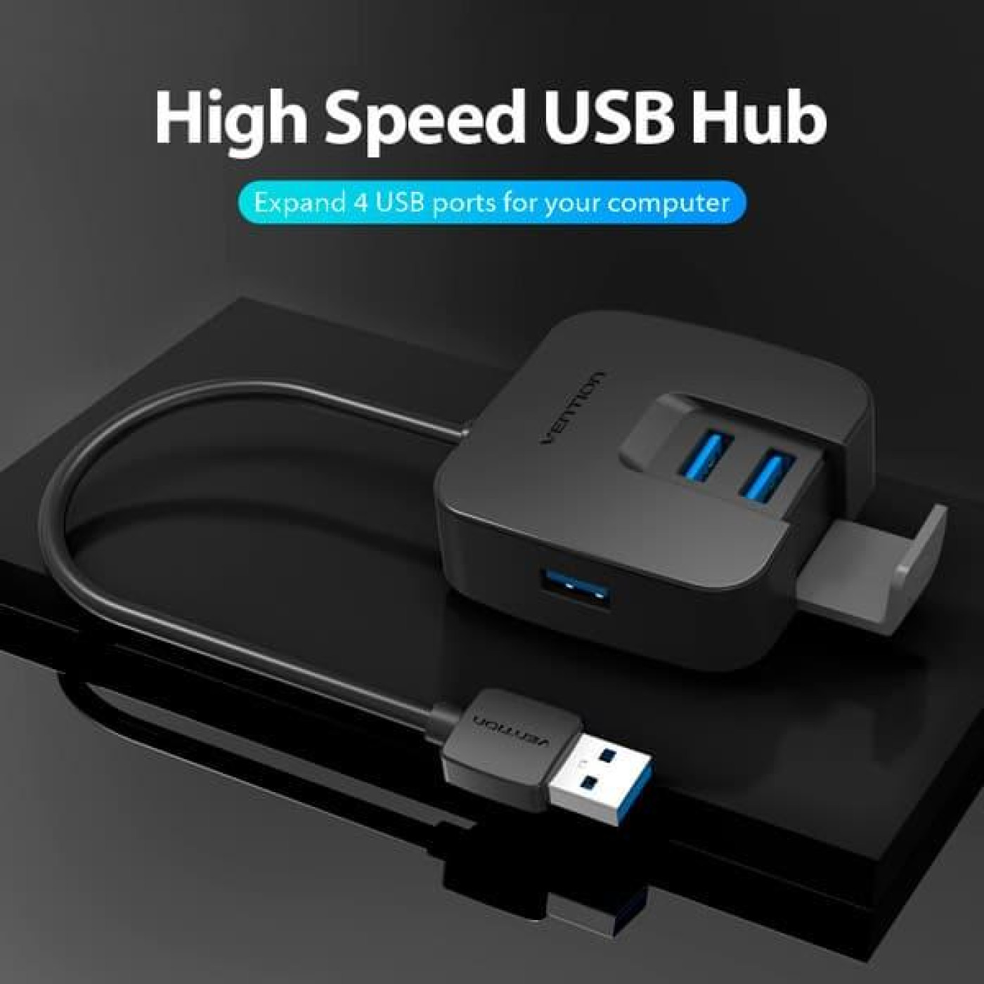 USB-Хаб Vention 4-Port USB 3.0, 0.5 m (CHBBD)