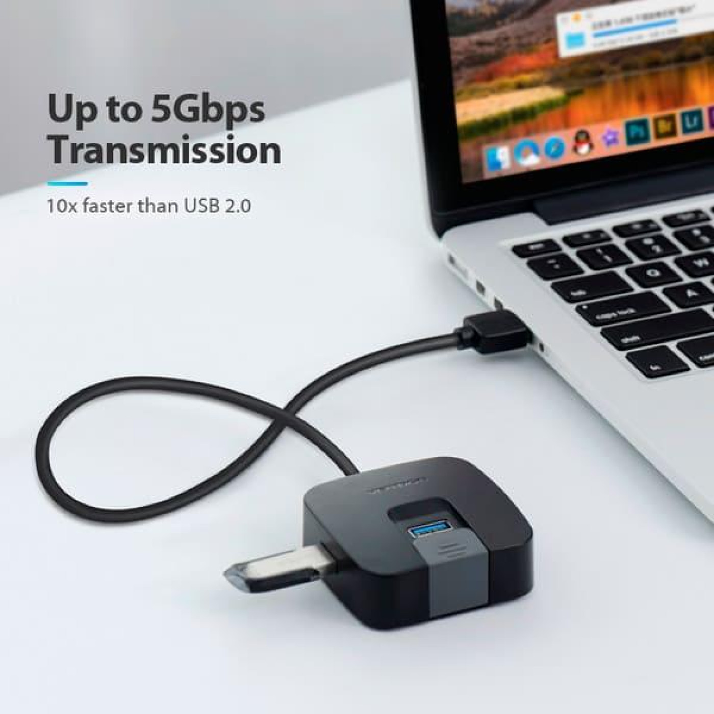 USB-Хаб Vention 4-Port USB 3.0, 0.5 m (CHBBD)