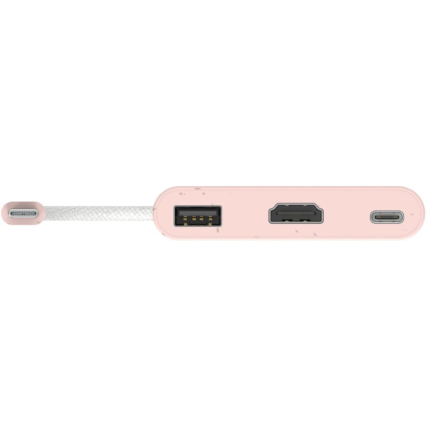 Багатопортовий мультиадаптер J5create JCA379ER-N, USB Type-C 3-в-1 рожевий