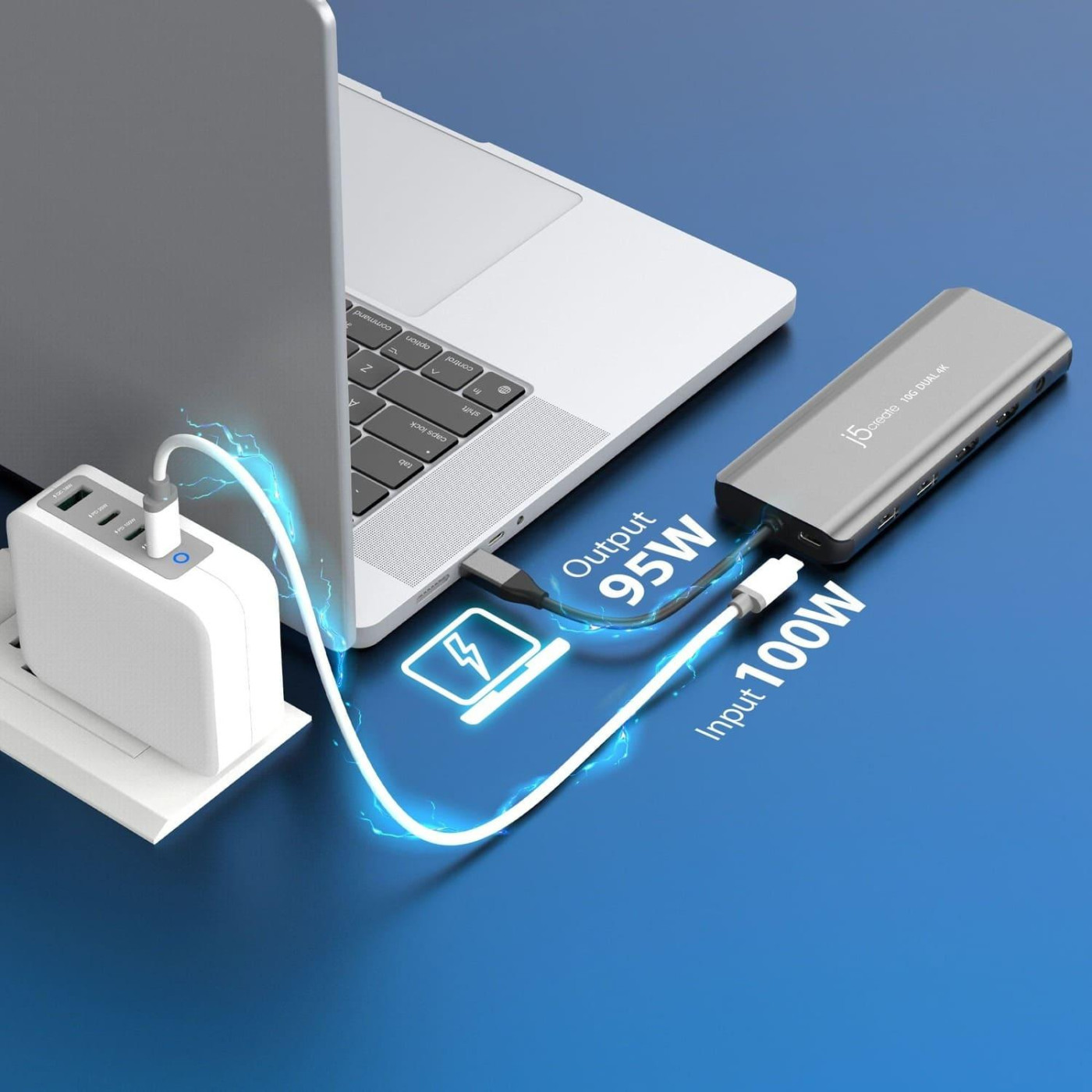 USB-Хаб j5create JCD398-N, USB Type-C 5-в-1 (JCD398-N)