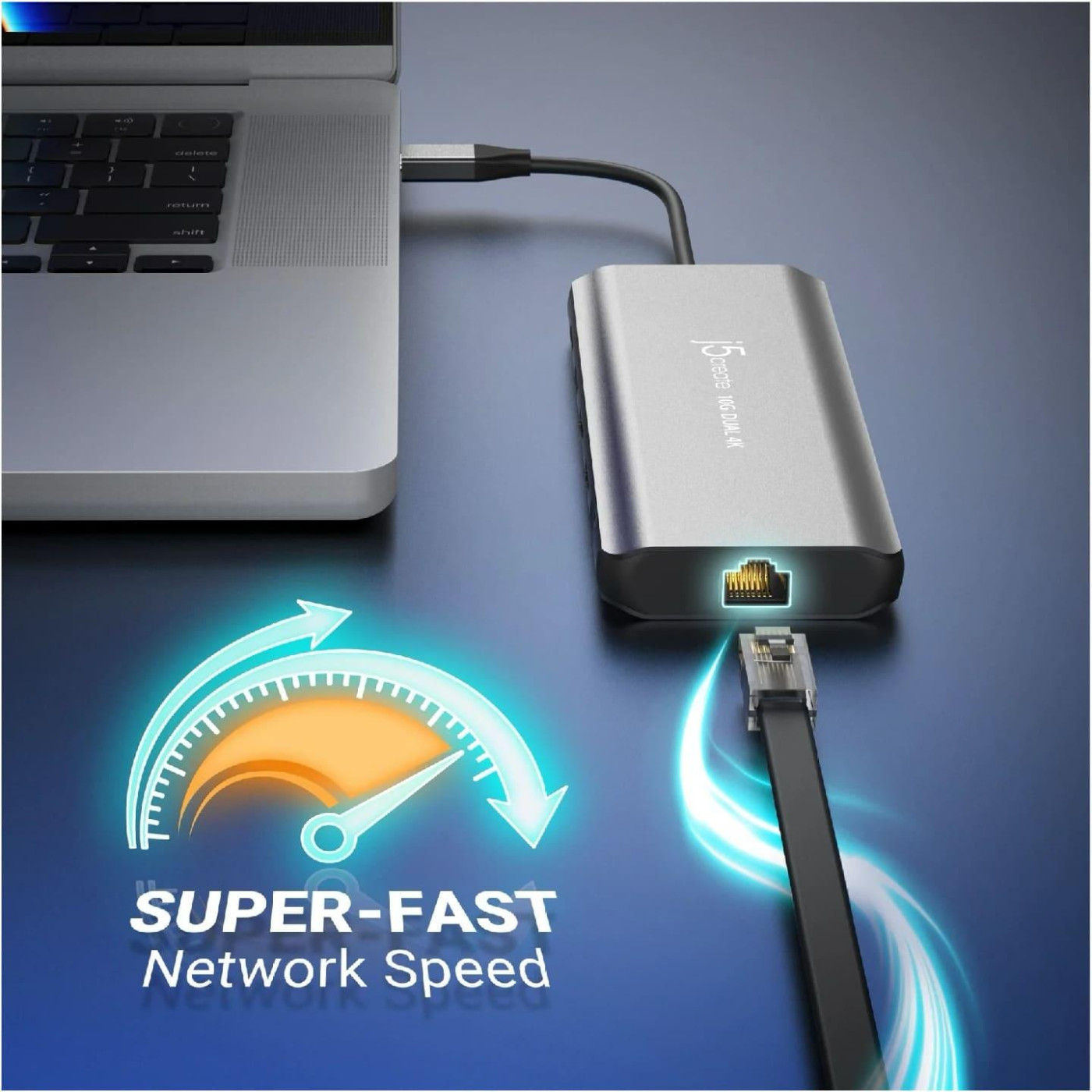 USB-Хаб j5create JCD398-N, USB Type-C 5-в-1 (JCD398-N)