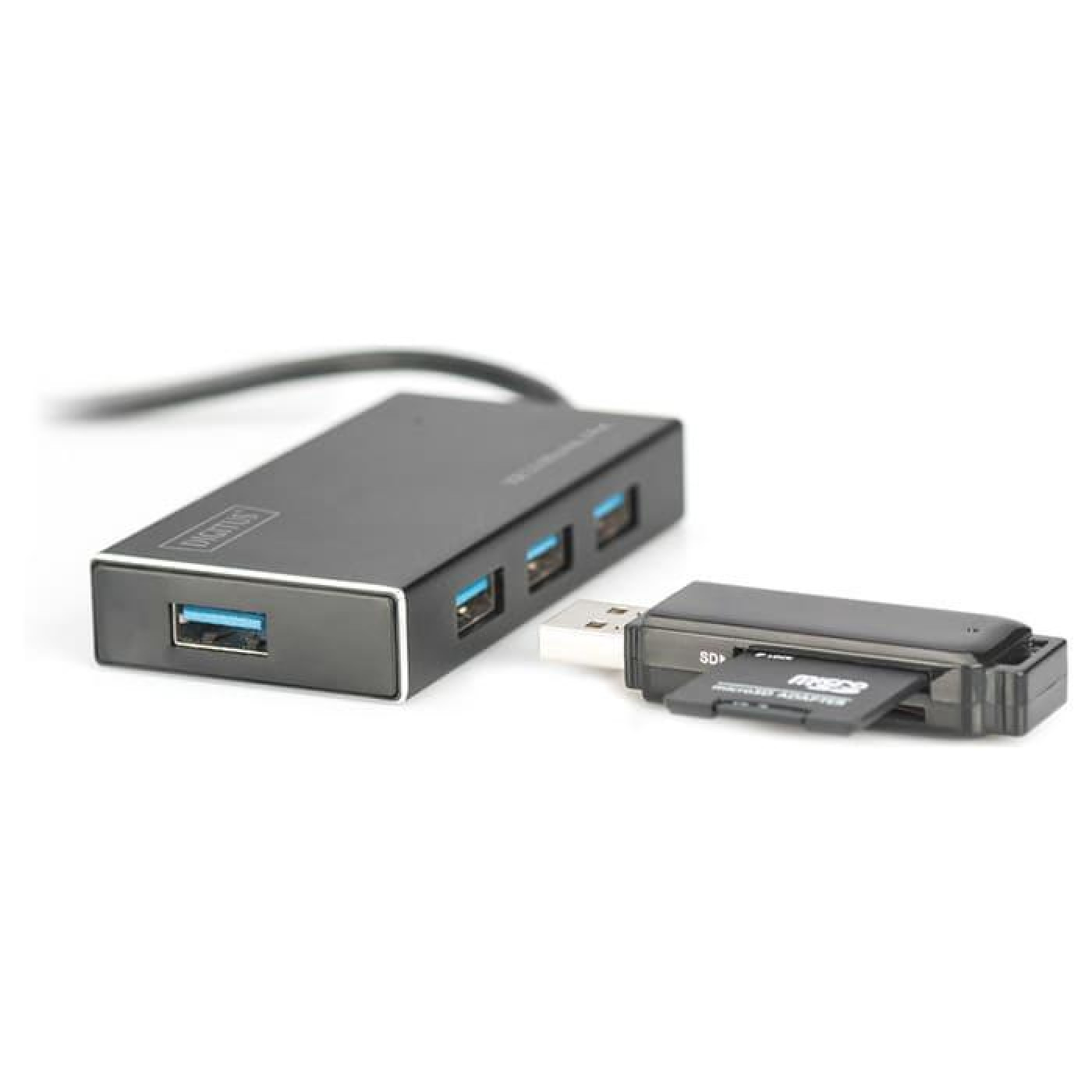 USB-Хаб Digitus USB-A > 4хUSB-А, активний (DA-70240-1)