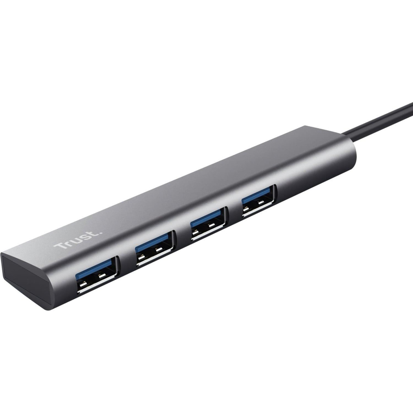 USB-Хаб Trust USB-хаб Halyx 4-Port USB-A 3.2 Grey (24947_TRUST)