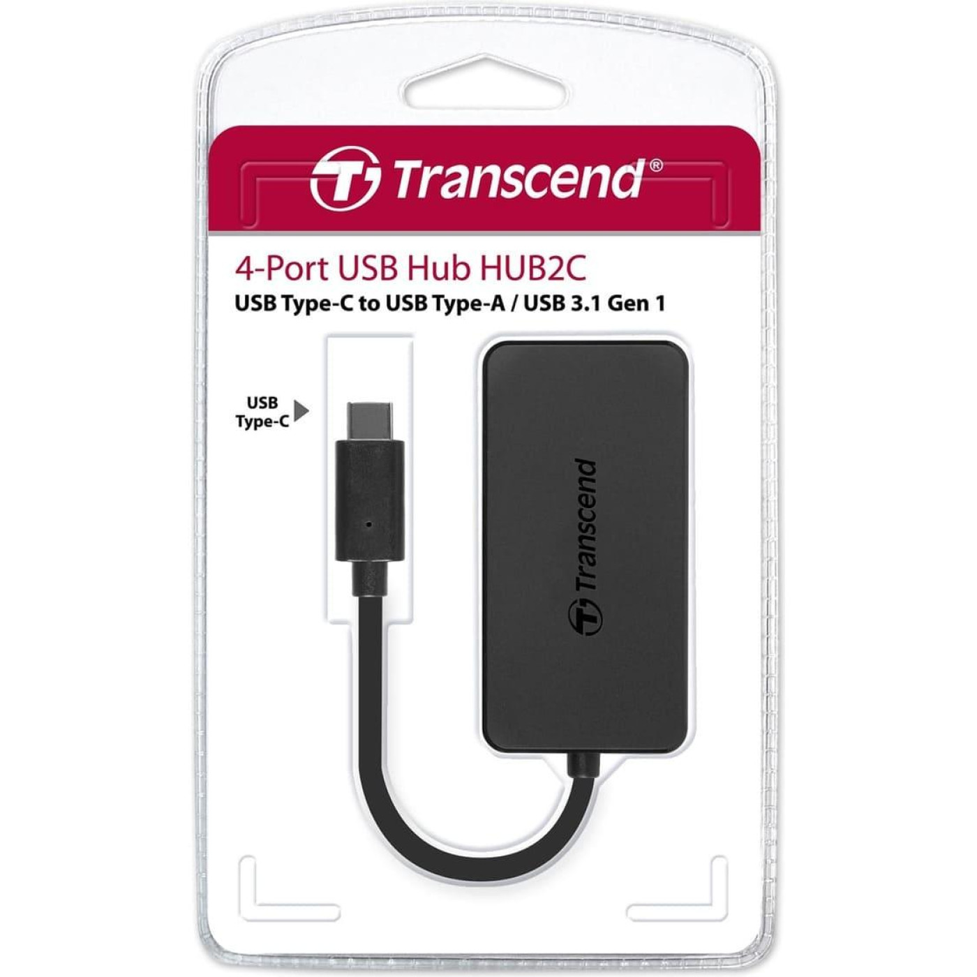 USB-Хаб Transcend USB Type-C HUB 4 ports (TS-HUB2C)