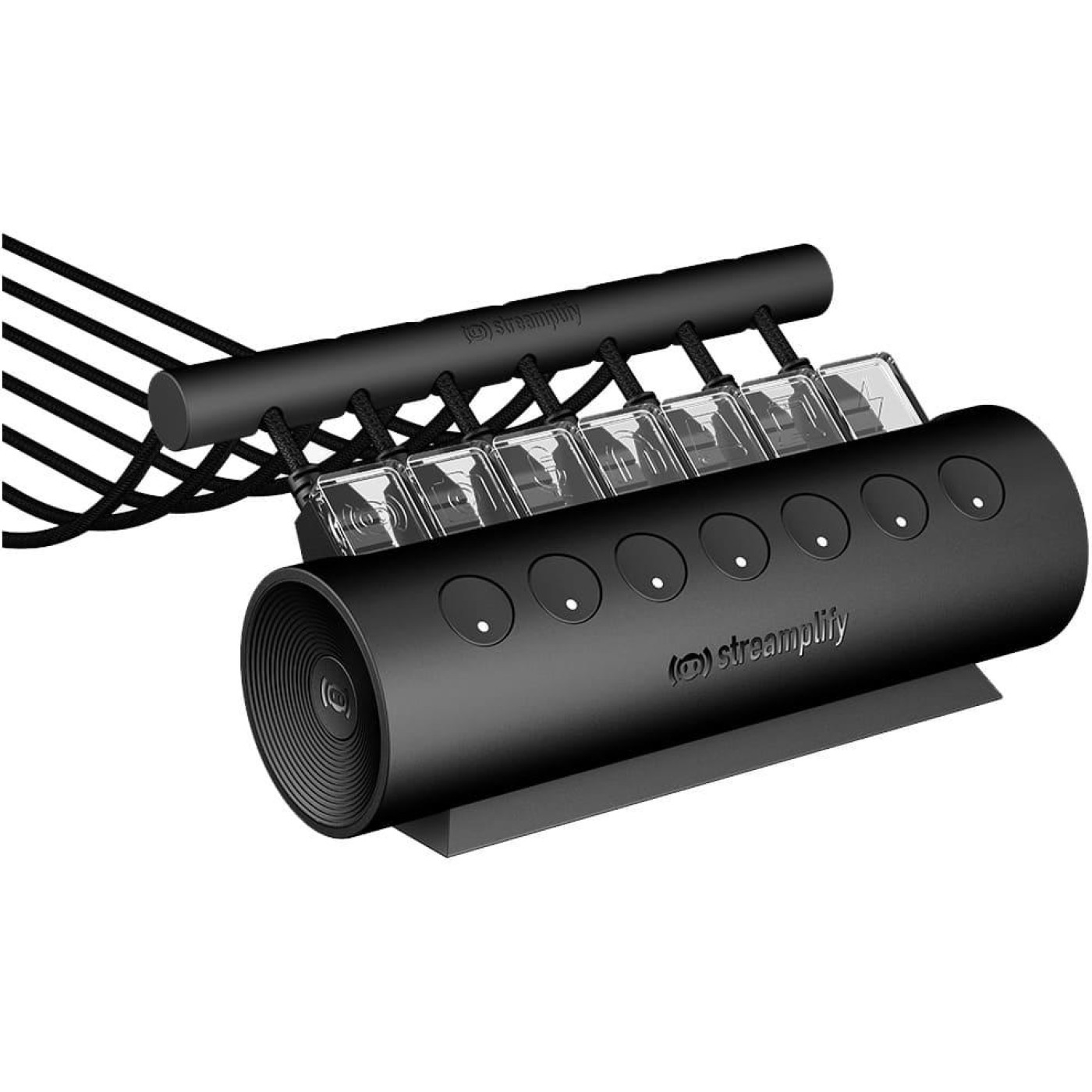 USB-Хаб Streamplify HUB CTRL 7-RGB-EU-F, чорний