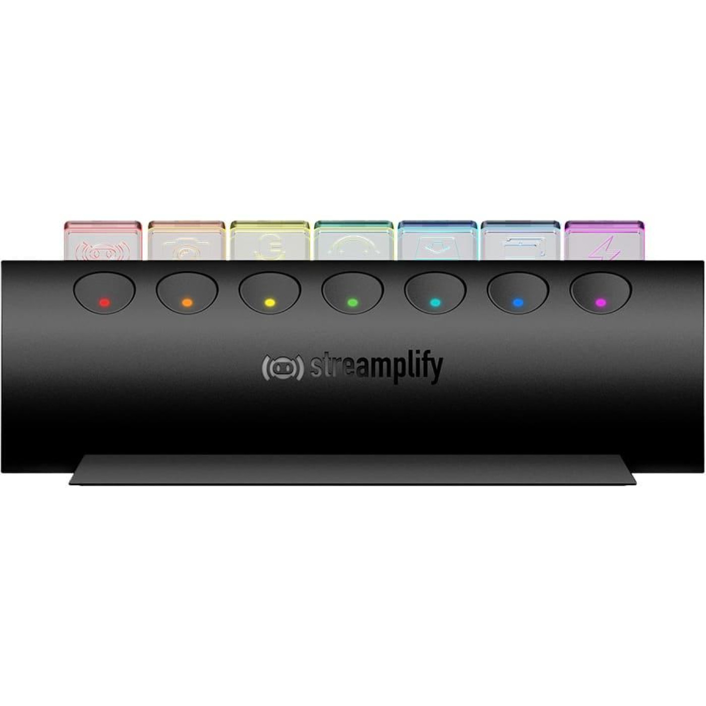 USB-Хаб Streamplify HUB CTRL 7-RGB-EU-F, чорний