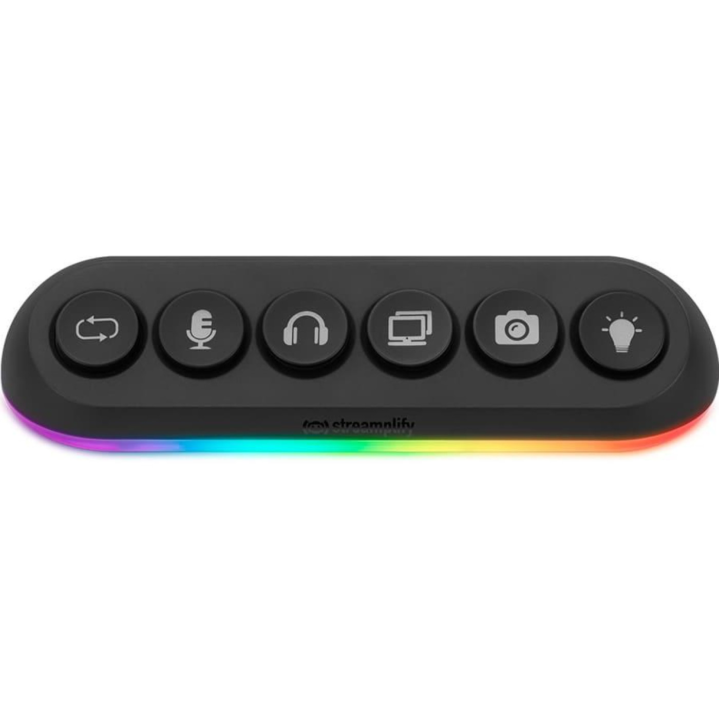 USB-Хаб Streamplify HUB DECK 5-RGB-EU-F, чорний