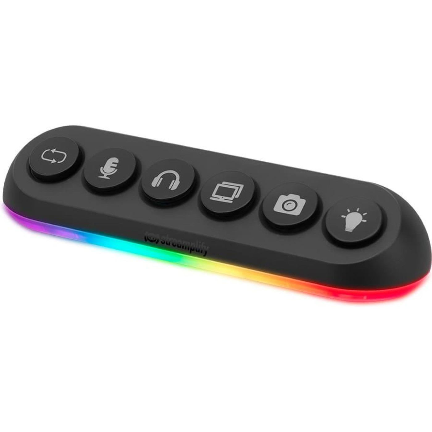 USB-Хаб Streamplify HUB DECK 5-RGB-EU-F, чорний