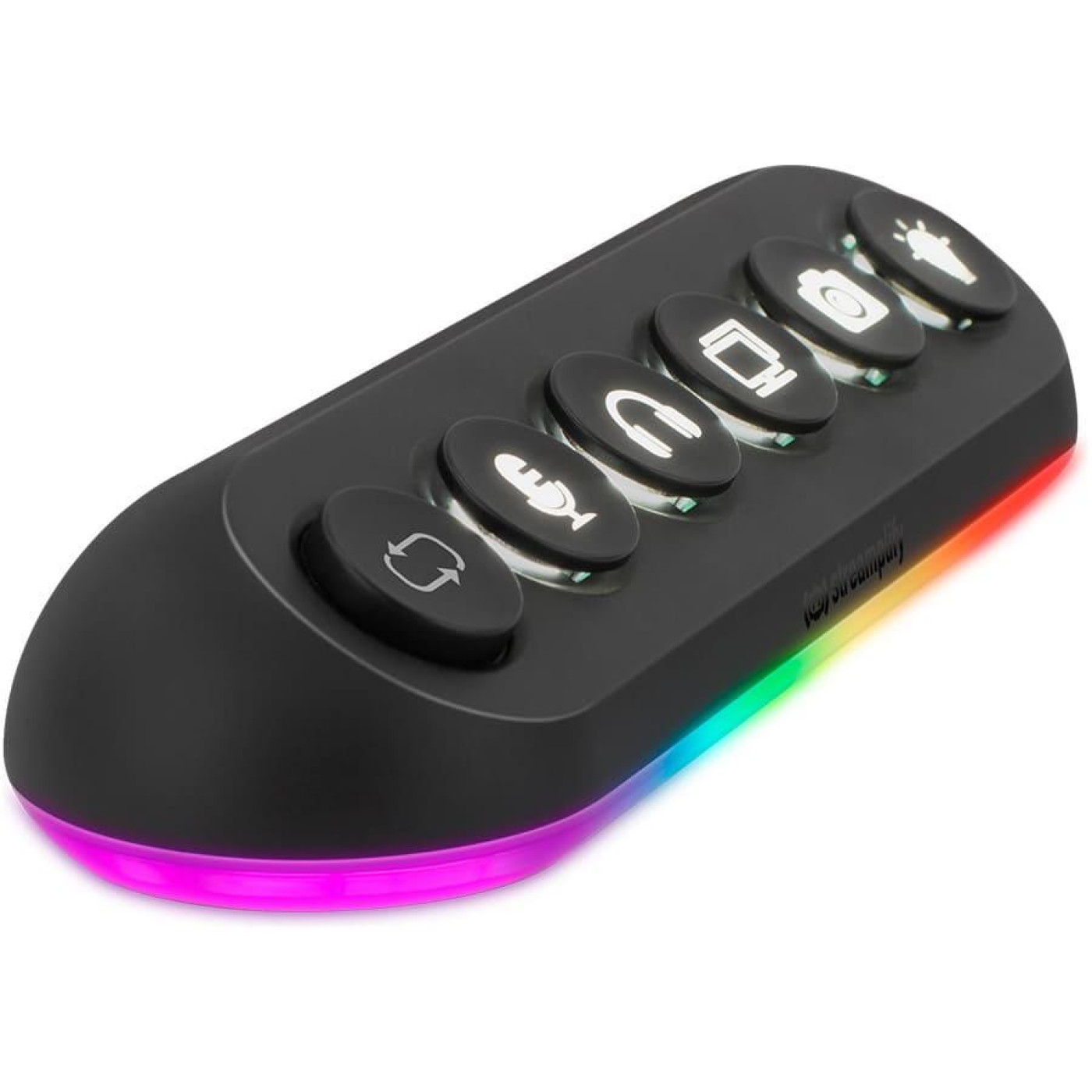 USB-Хаб Streamplify HUB DECK 5-RGB-EU-F, чорний