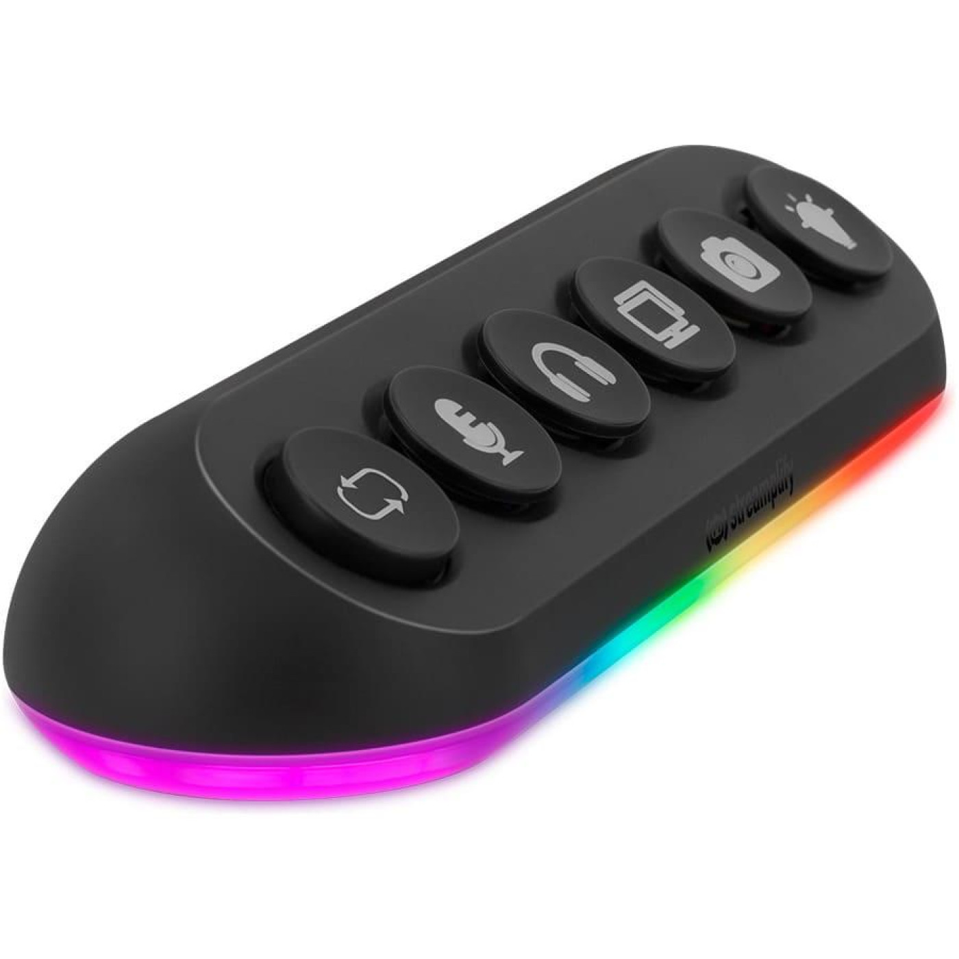 USB-Хаб Streamplify HUB DECK 5-RGB-EU-F, чорний