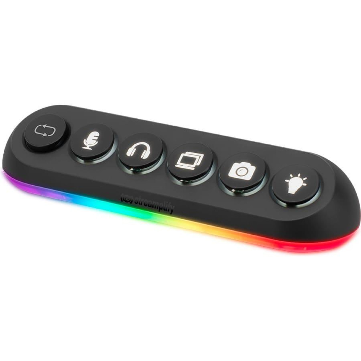 USB-Хаб Streamplify HUB DECK 5-RGB-EU-F, чорний