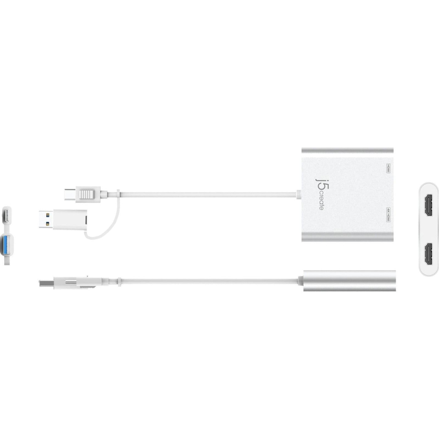 USB-Хаб j5create JCA365-N USB-C/A на 2xHDMI (JCA365-N)