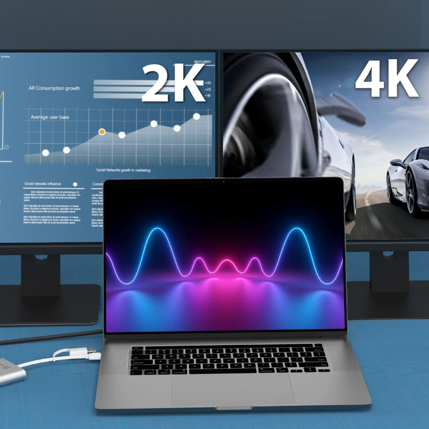 USB-Хаб j5create JCA365-N USB-C/A на 2xHDMI (JCA365-N)