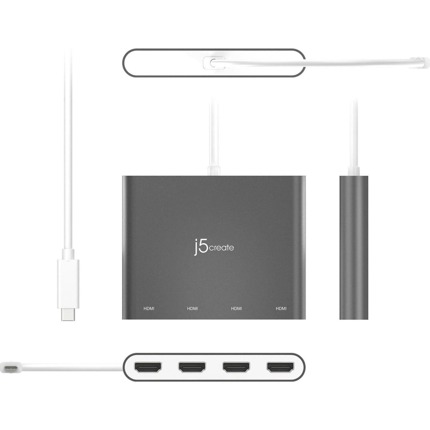 USB-Хаб j5create JCA366-N USB-C на 4xHDMI (JCA366-N)