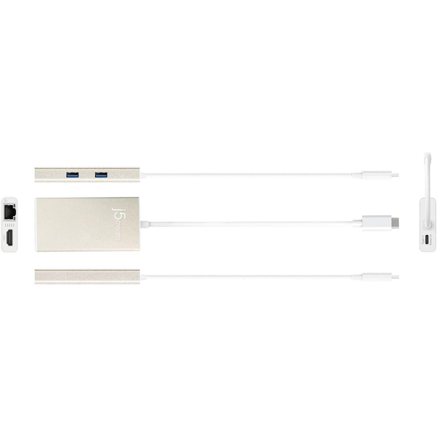 USB-Хаб j5create JCA374-N, USB Type-C 5-в-1 (JCA374-N)